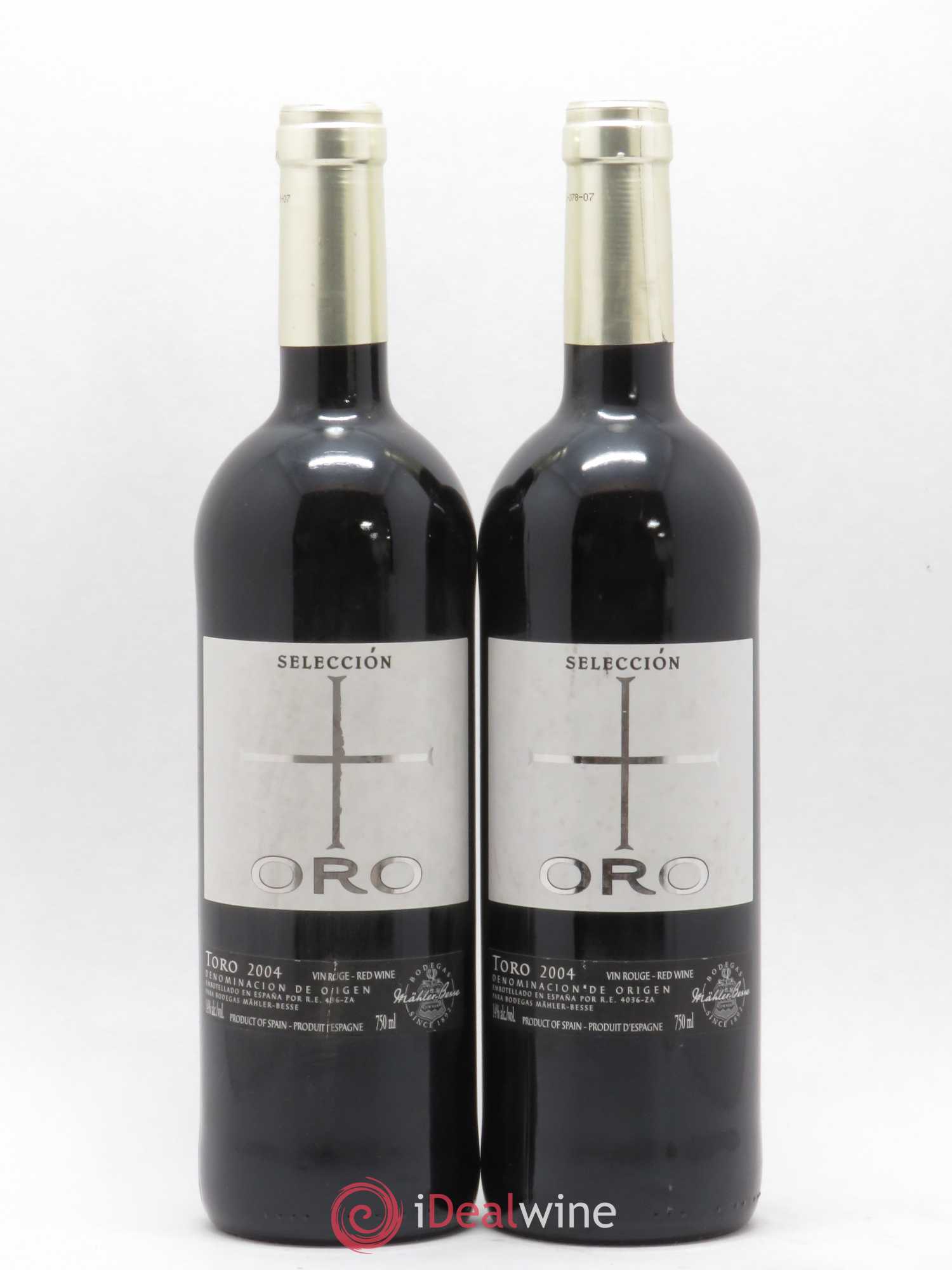 Toro DO Oro Seleccion Mahler-Besse (sans prix de réserve) 2004 - Posten von 2 Flaschen - 0