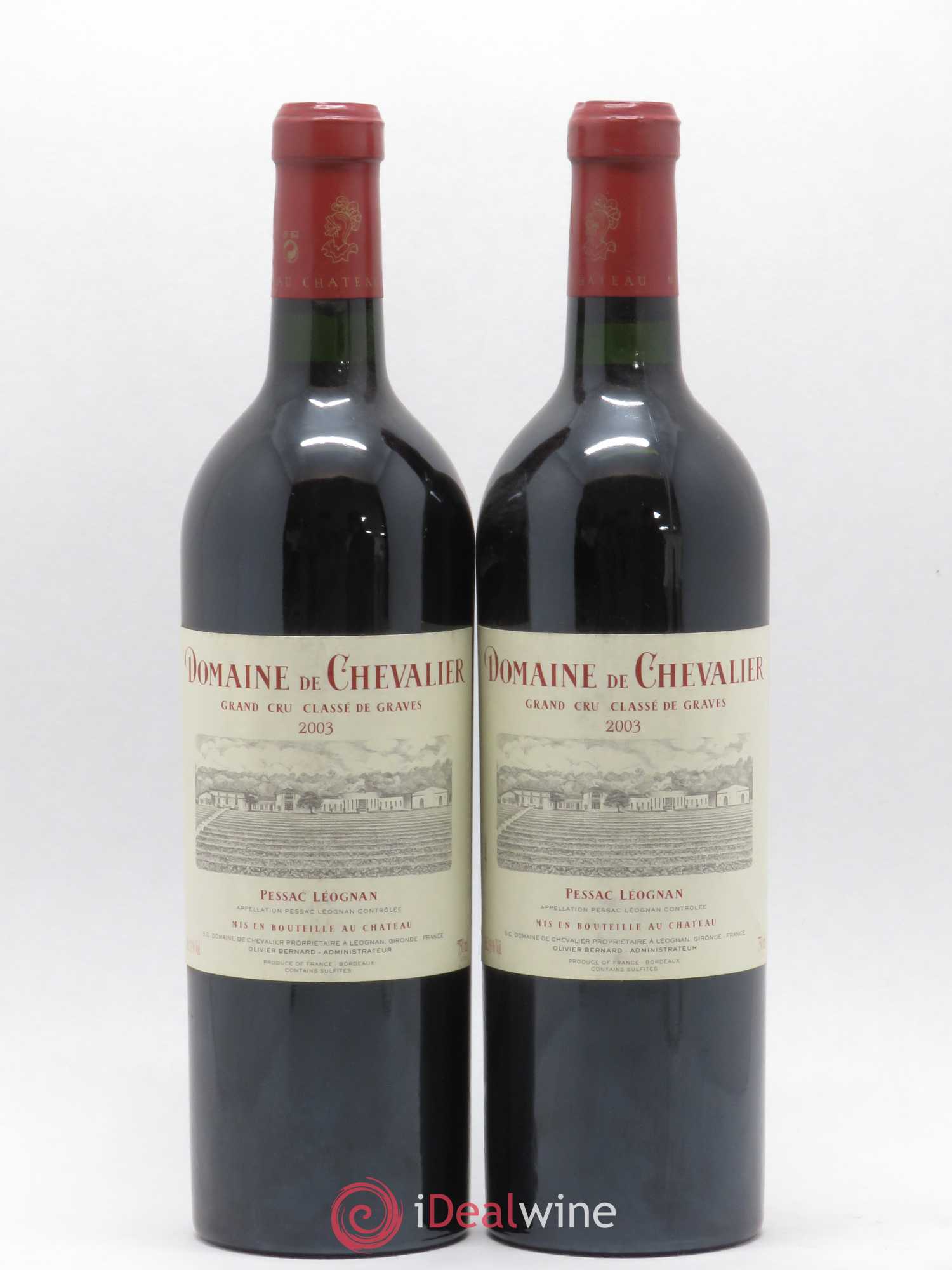 Domaine de Chevalier Cru Classé de Graves 2003 - Lot de 2 bouteilles - 0
