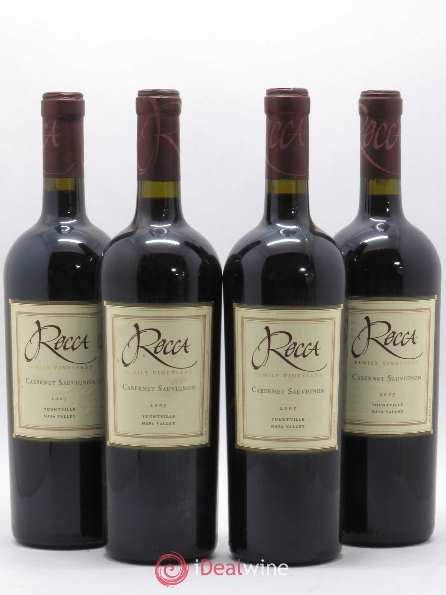 Vins Etrangers Yountville Napa Valley Cabernet Sauvignon Rocca Family Vineyards 2005 - Posten von 4 Flaschen - 0