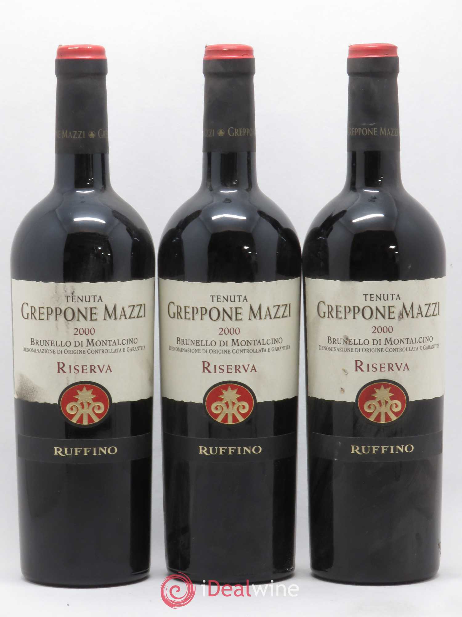 Brunello di Montalcino Riserva Greppone Mazzi Ruffino 2000 - Lot of 3 bottles - 0