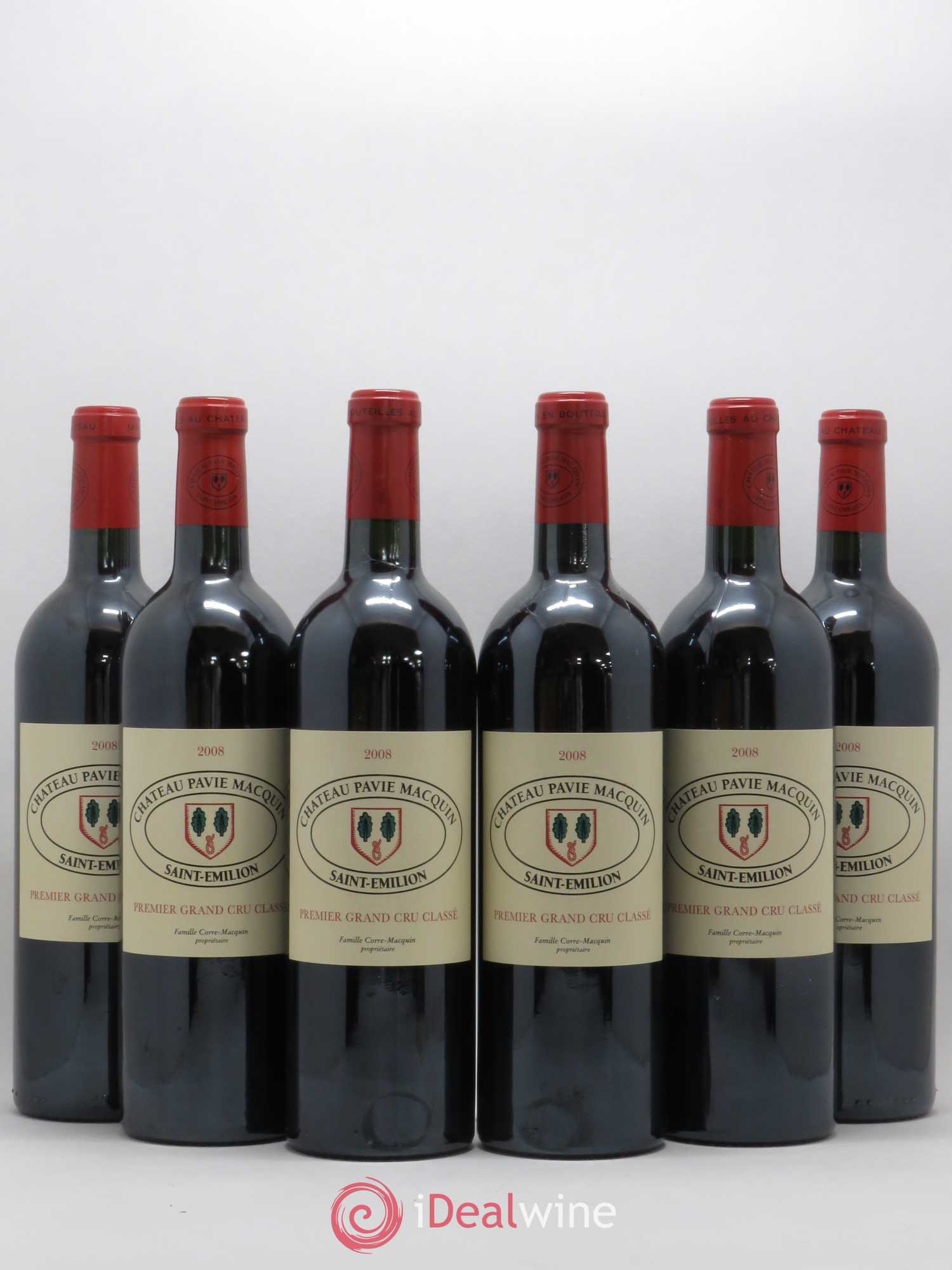 Château Pavie Macquin 1er Grand Cru Classé B 2008 - Lot de 6 bouteilles - 0