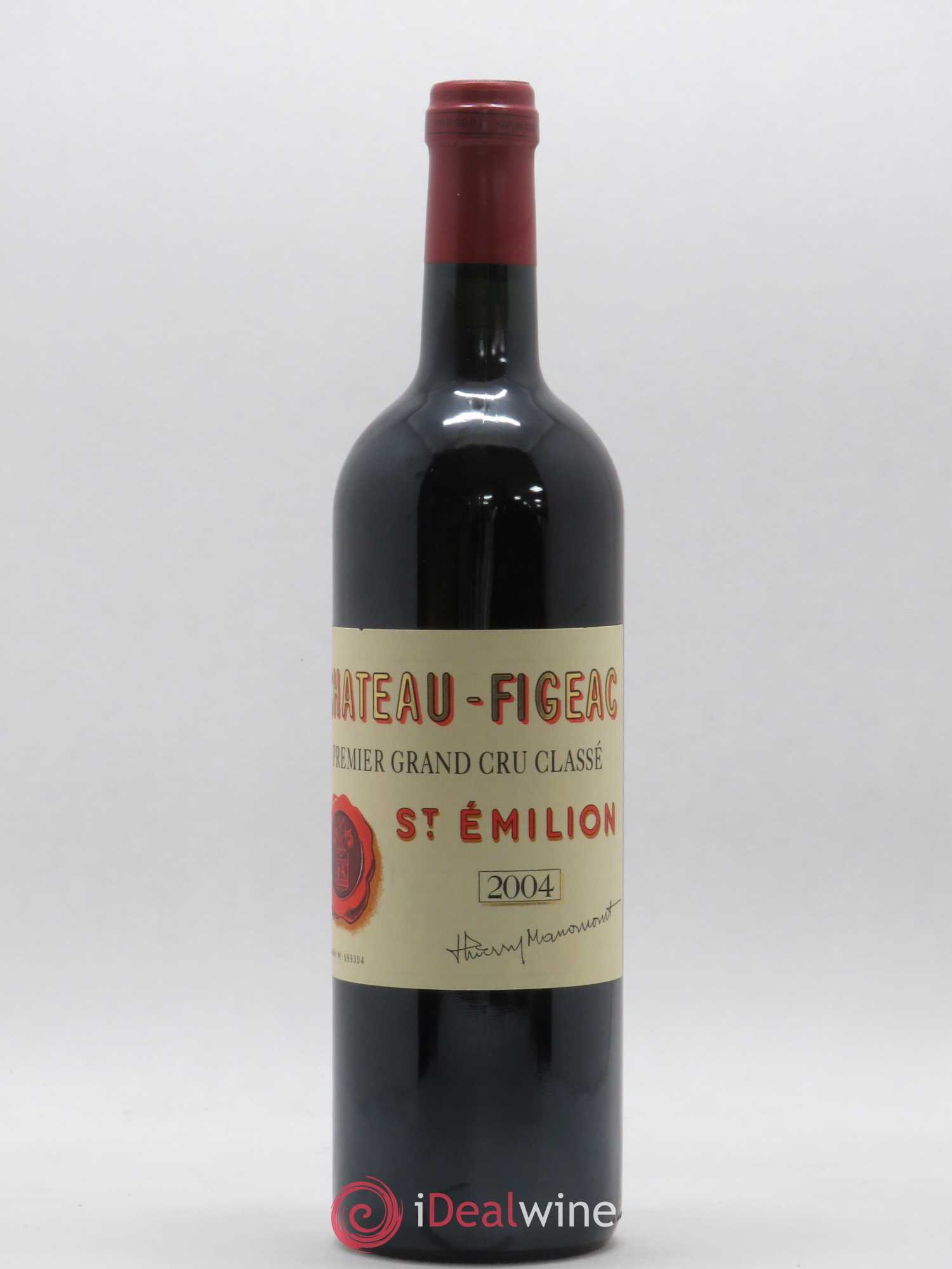 Château Figeac 1er Grand Cru Classé A 2004 - Lot de 1 bouteille - 0