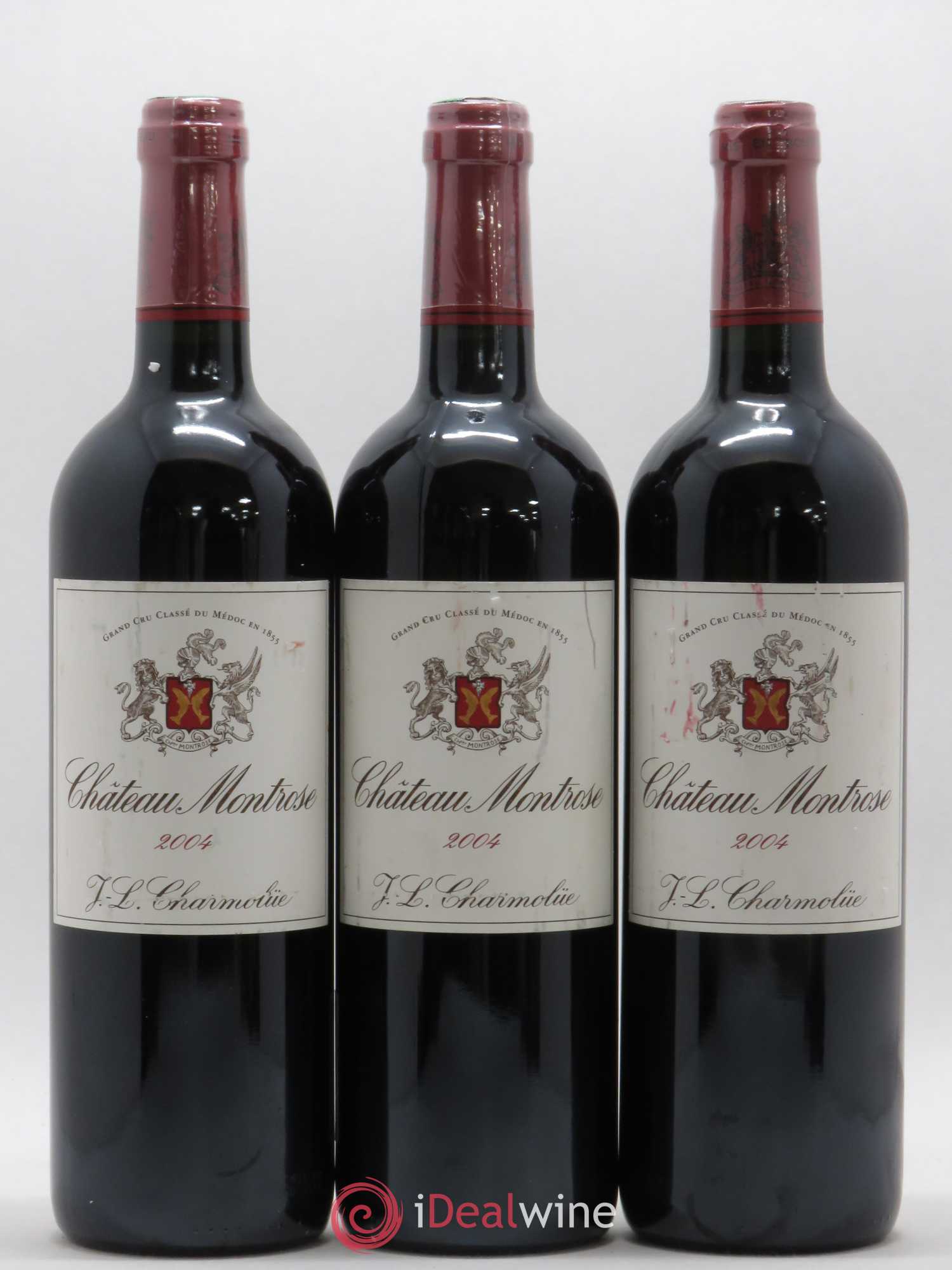 Château Montrose 2ème Grand Cru Classé 2004 - Lot de 3 bouteilles - 0