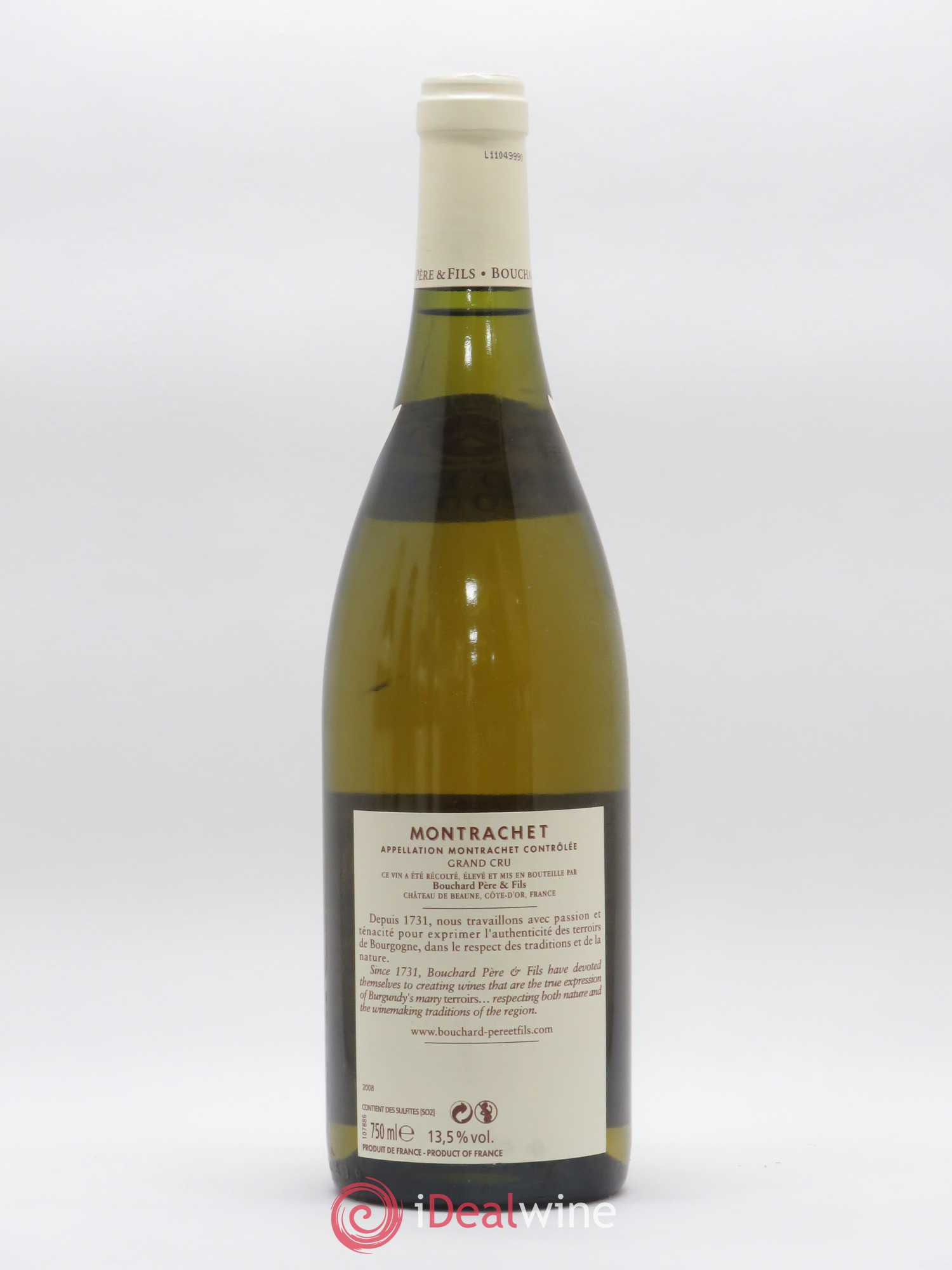 Montrachet Grand Cru Bouchard Père & Fils 2008 - Lot of 1 bottle - 1