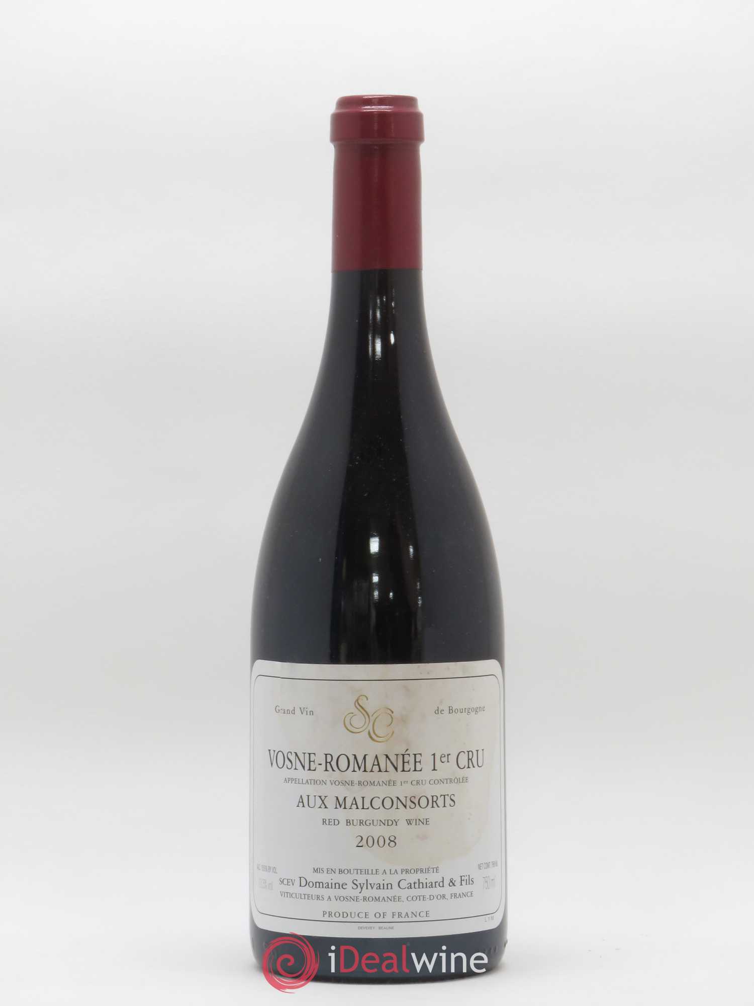 Vosne-Romanée 1er Cru Aux Malconsorts Sylvain Cathiard & Fils 2008 - Lot de 1 bouteille - 0