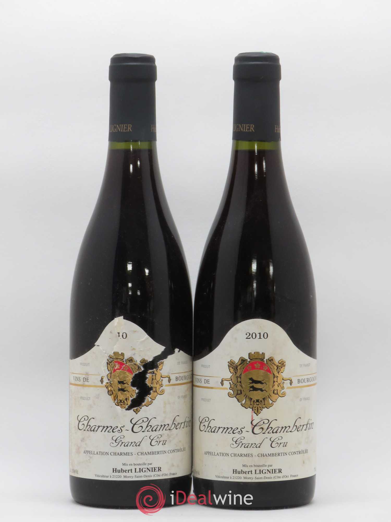 Charmes-Chambertin Grand Cru Hubert Lignier (Domaine) 2010 - Lot de 2 bouteilles - 0