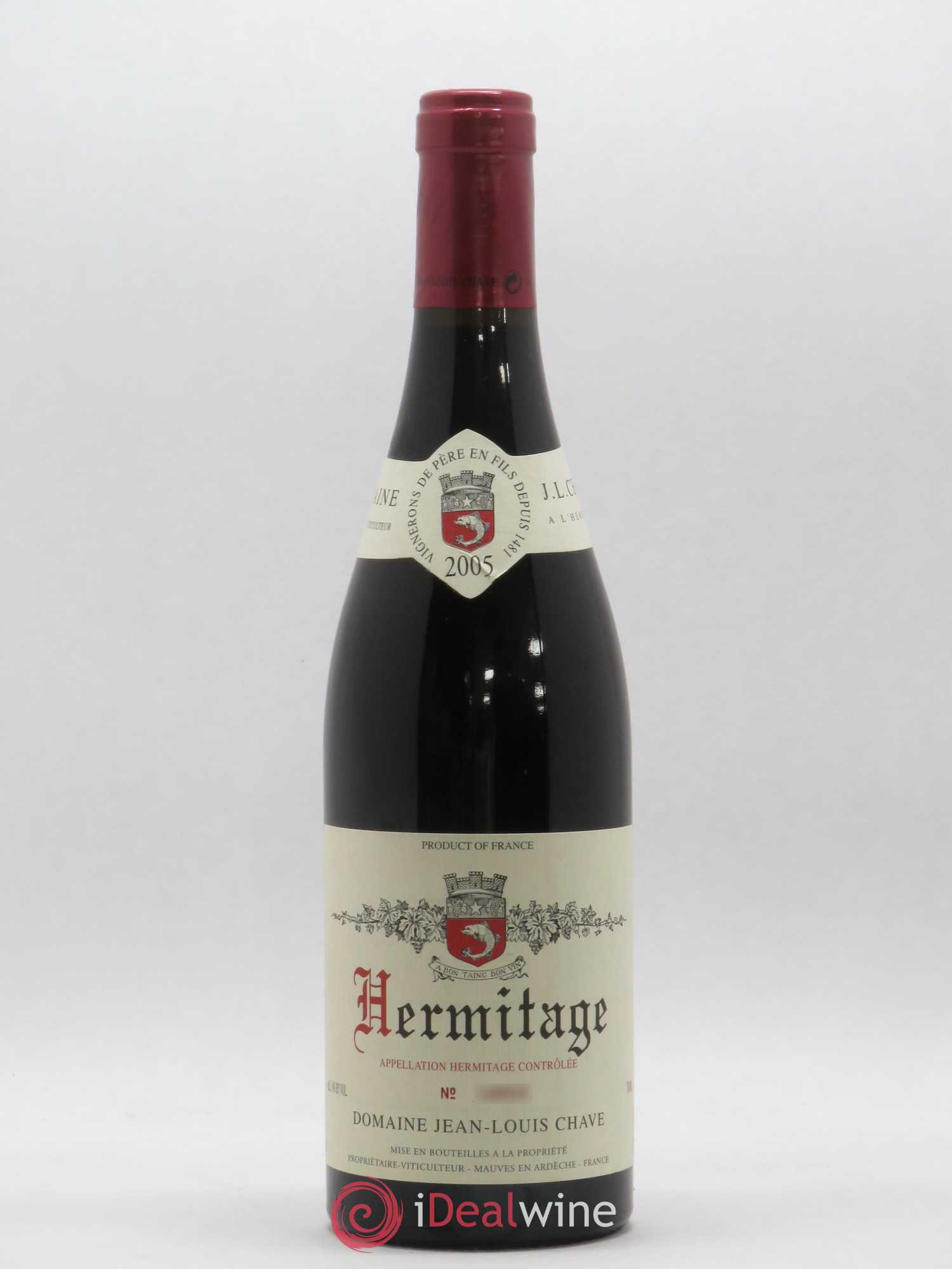 Hermitage Jean-Louis Chave 2005 - Lot de 1 bouteille - 0
