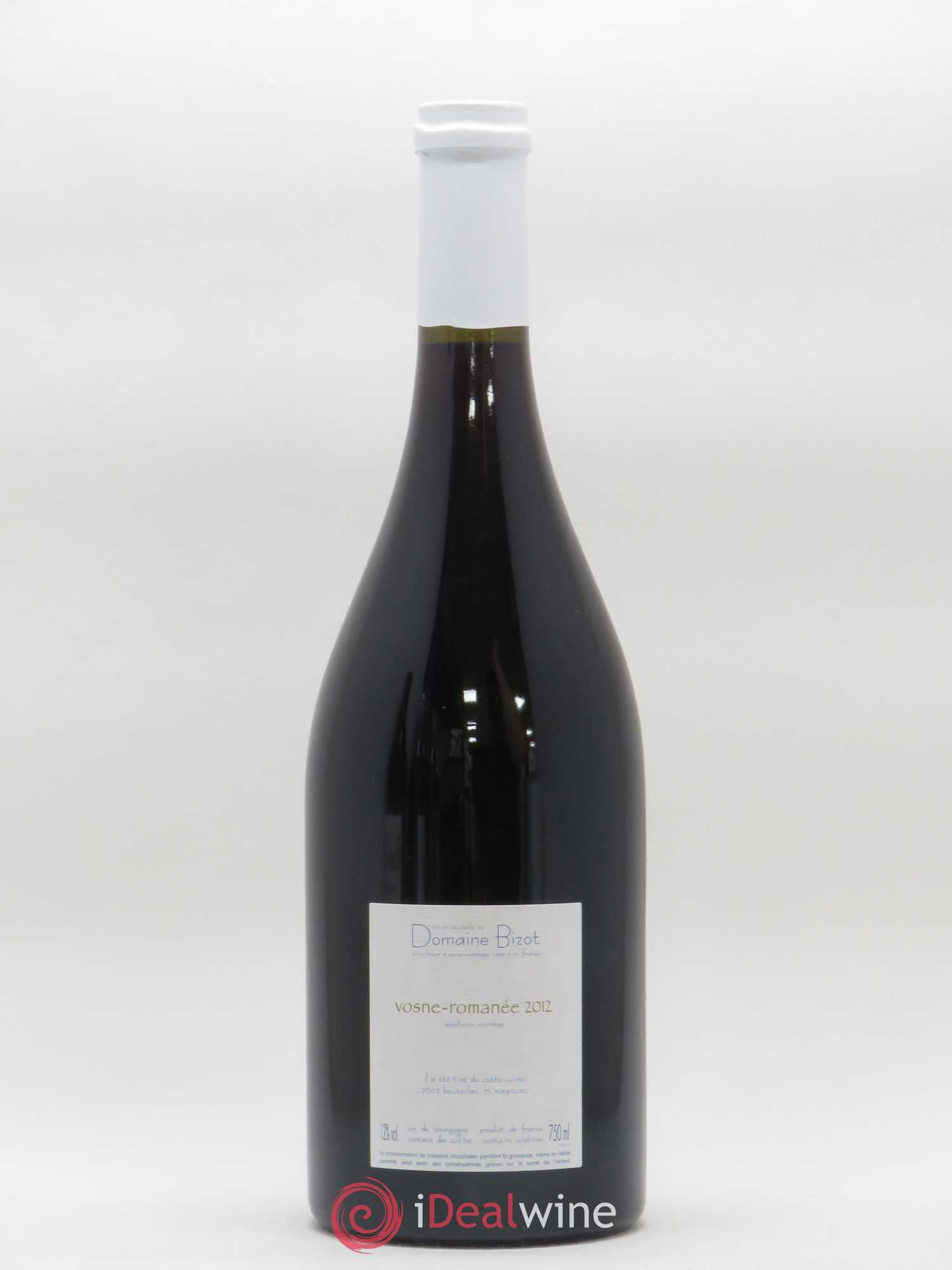 Vosne-Romanée Bizot (Domaine) 2012 - Lot de 1 bouteille - 1