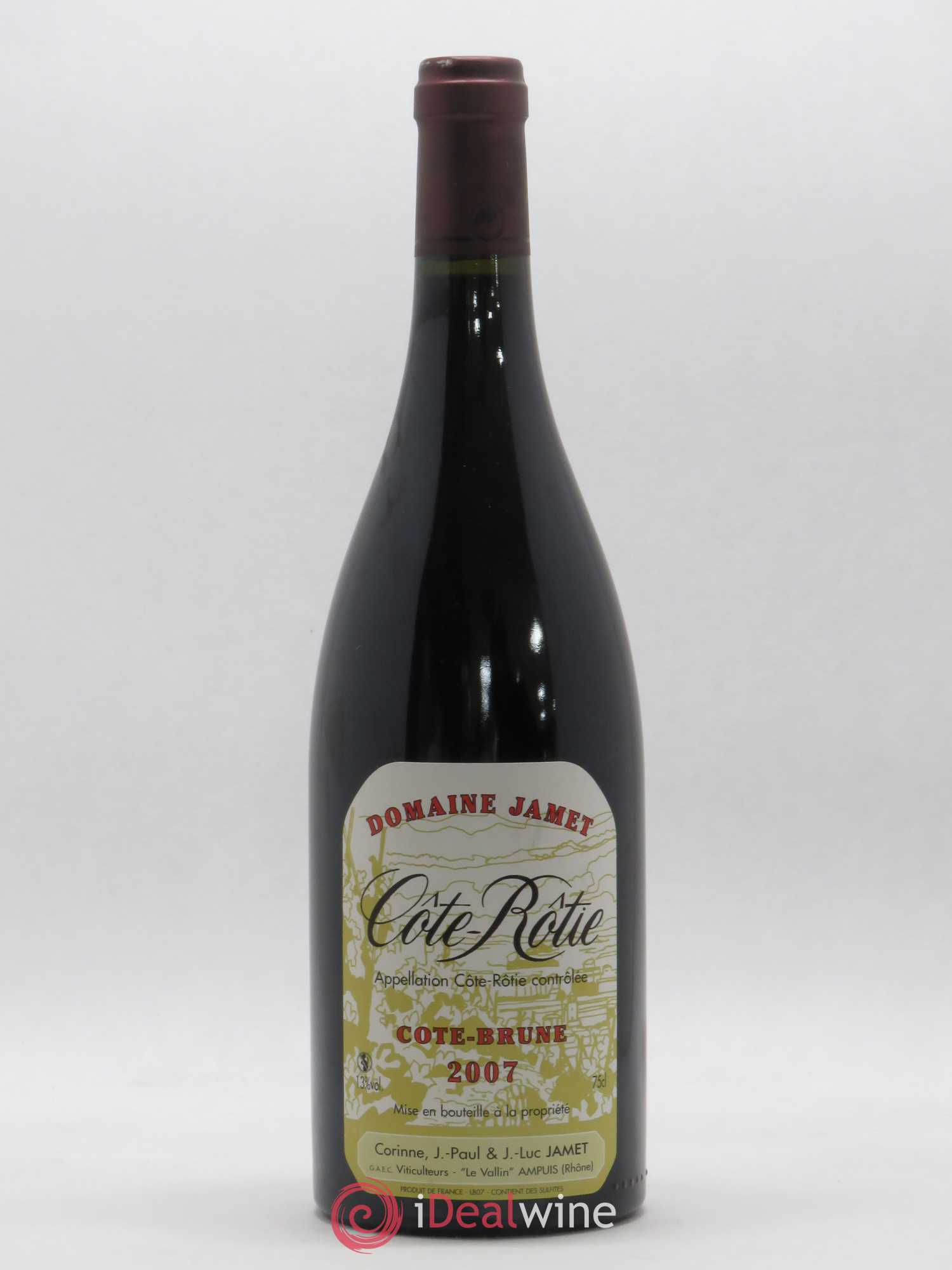 Côte-Rôtie Côte Brune Jamet (Domaine) 2007 - Lot de 1 bouteille - 0