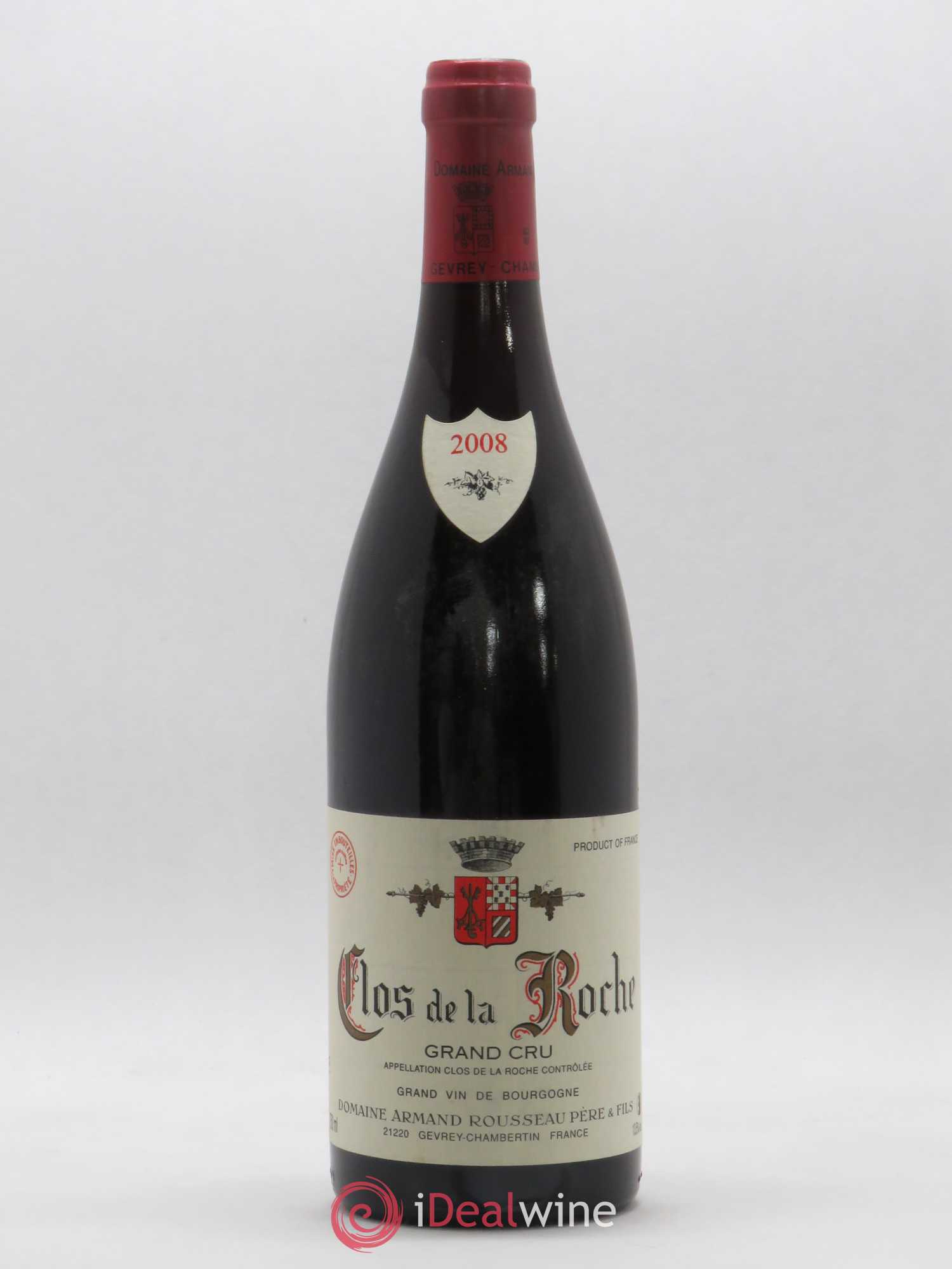 Clos de la Roche Grand Cru Armand Rousseau (Domaine) 2008 - Lot de 1 bouteille - 0