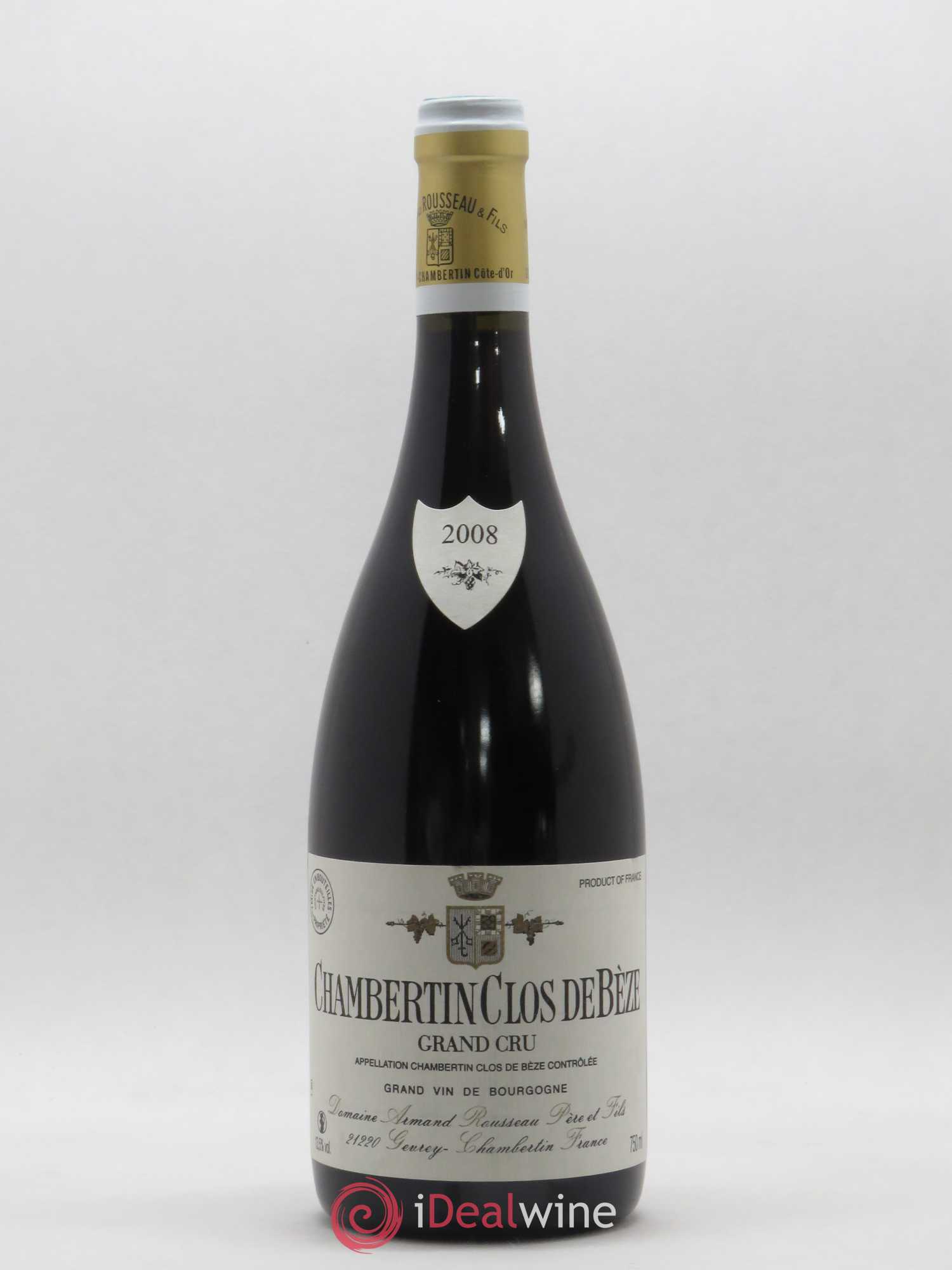 Chambertin Clos de Bèze Grand Cru Armand Rousseau (Domaine) 2008 - Lot de 1 bouteille - 0