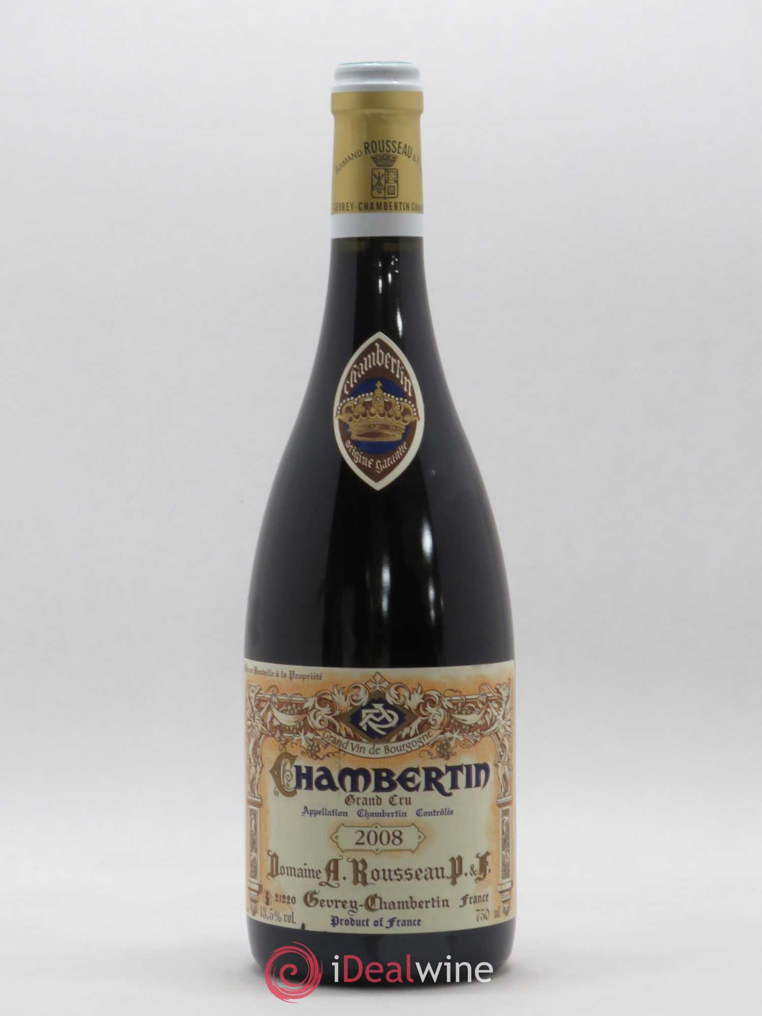 Chambertin Grand Cru Armand Rousseau (Domaine) 2008 - Lot de 1 bouteille - 0