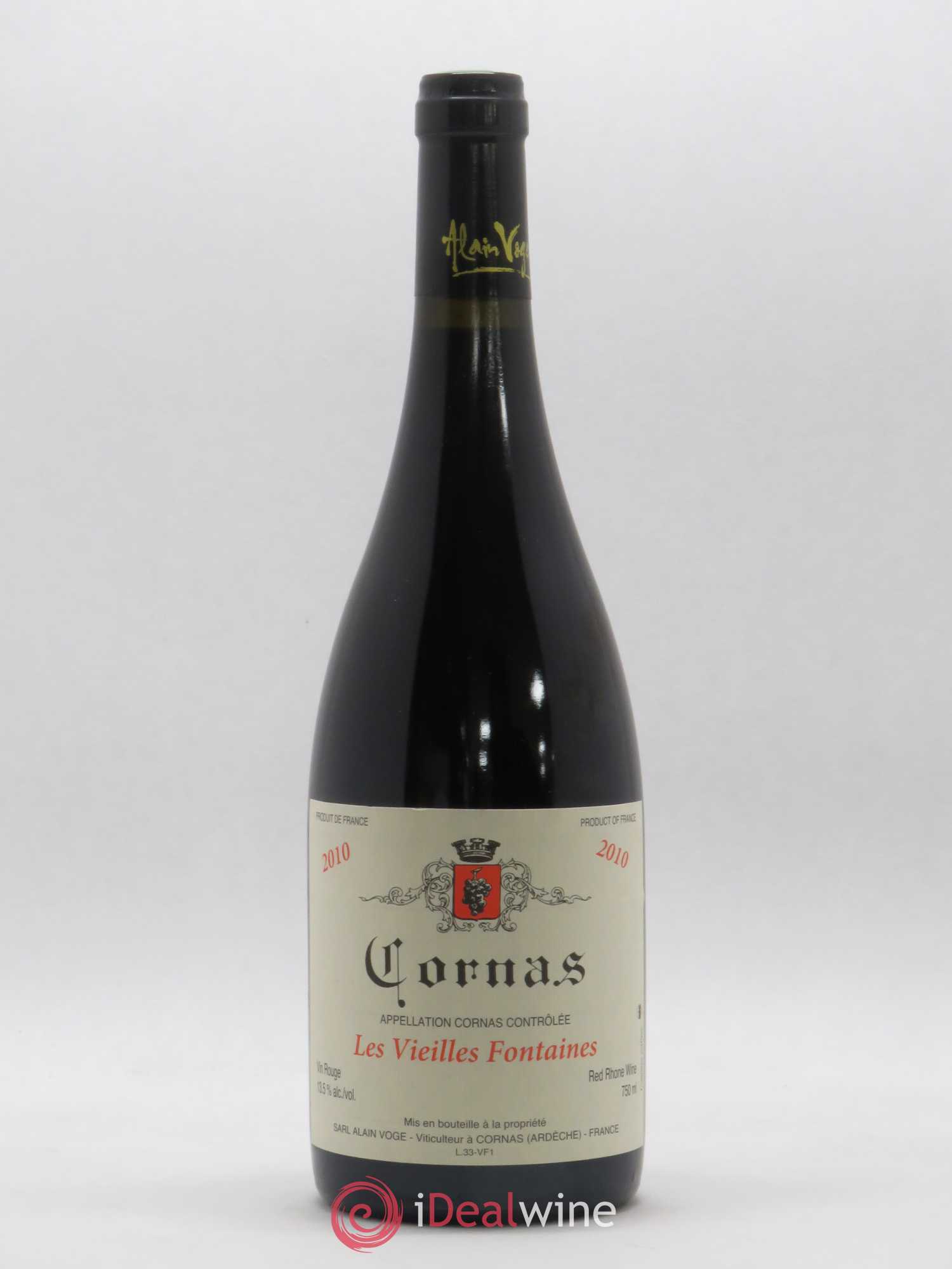 Cornas Les Vieilles Fontaines Alain Voge (Domaine) 2010 - Lot de 1 bouteille - 0