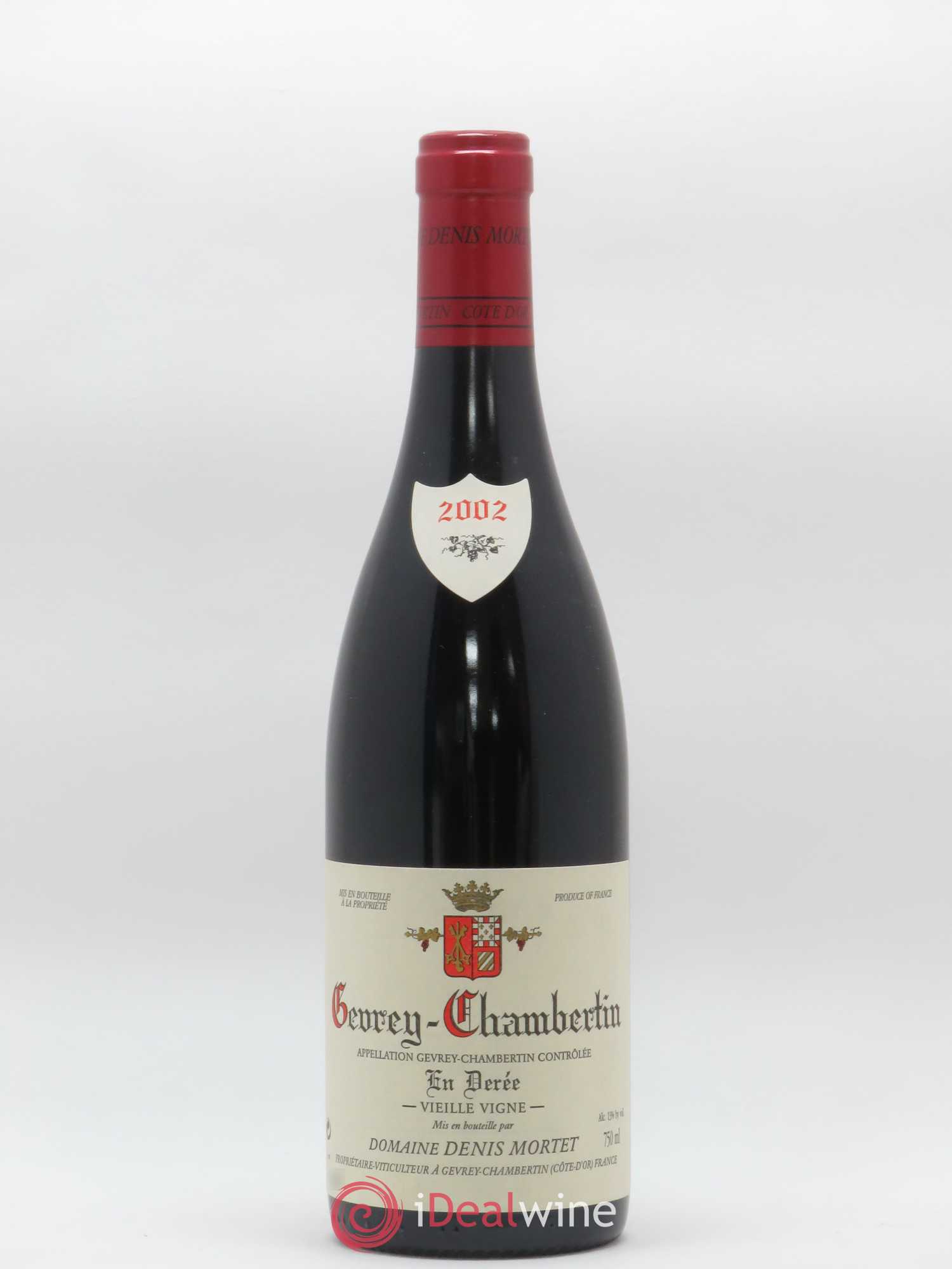 Gevrey-Chambertin En Derée Vieille Vigne Denis Mortet (Domaine) 2002 - Lot de 1 bouteille - 0