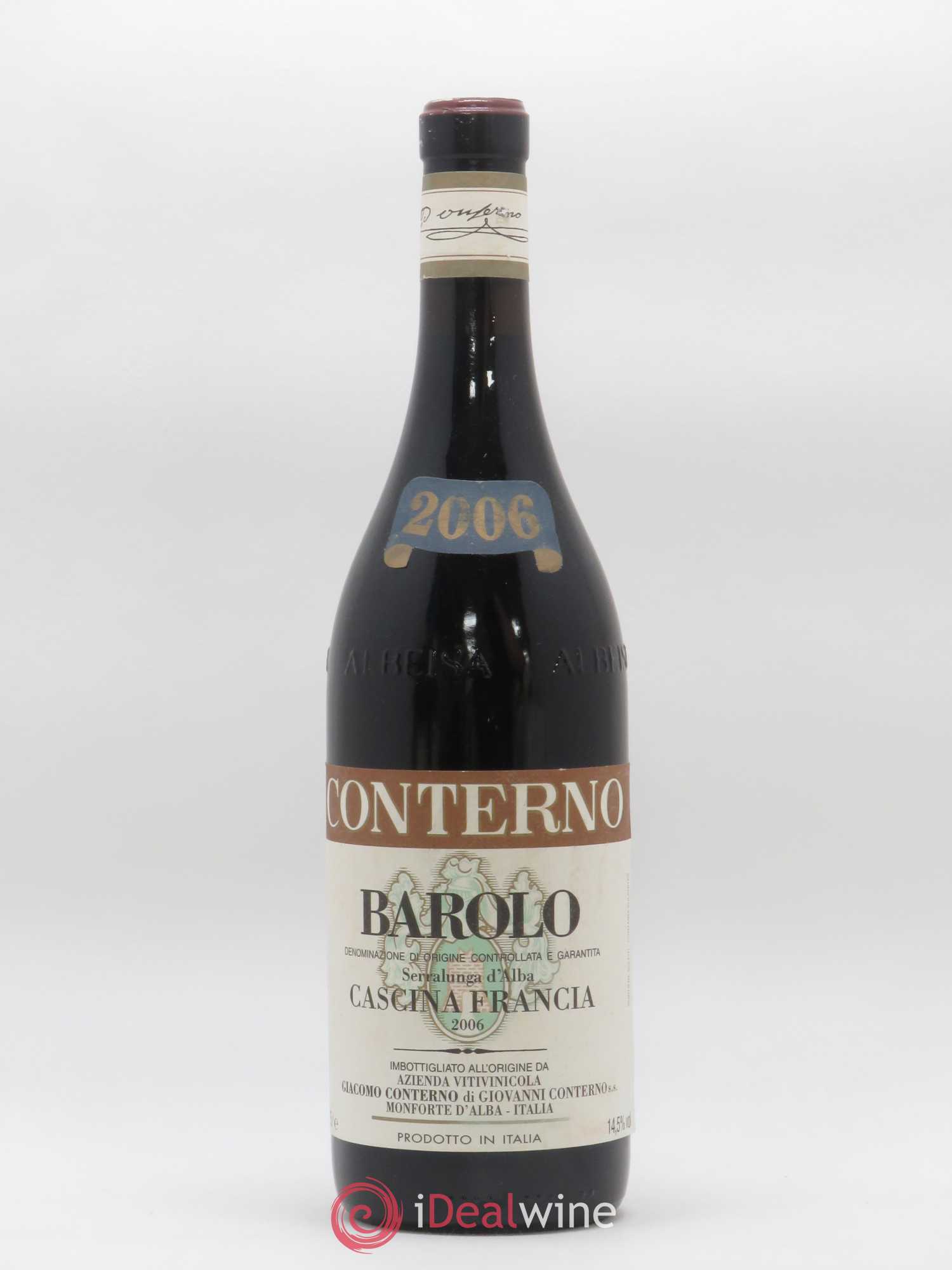 Barolo DOCG Cascina Francia Giacomo Conterno 2006 - Lot de 1 bouteille - 0