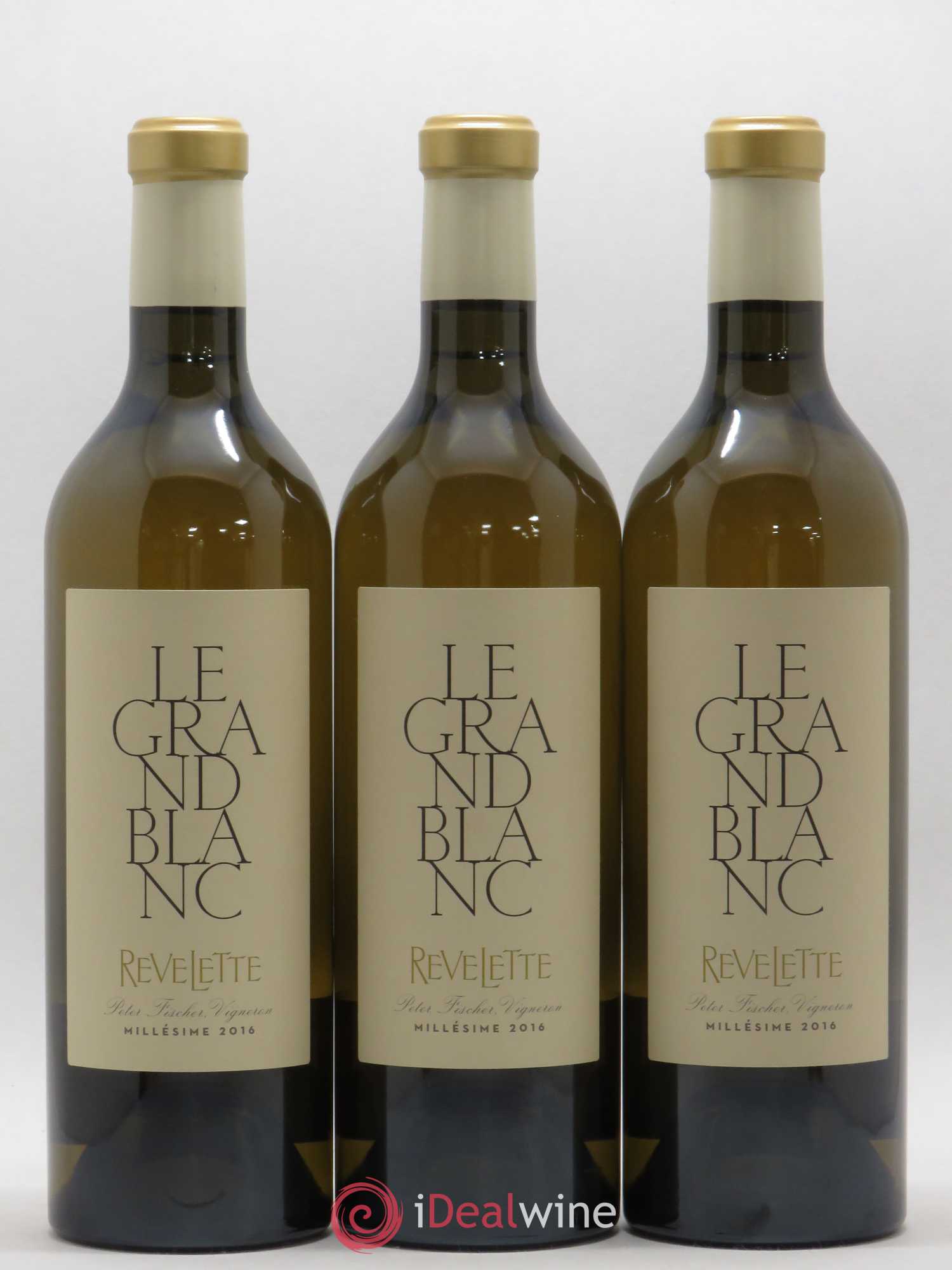 Méditerranée Château Revelette Le Grand Blanc Sandra & Peter Fischer 2016 - Lot de 3 bouteilles - 0