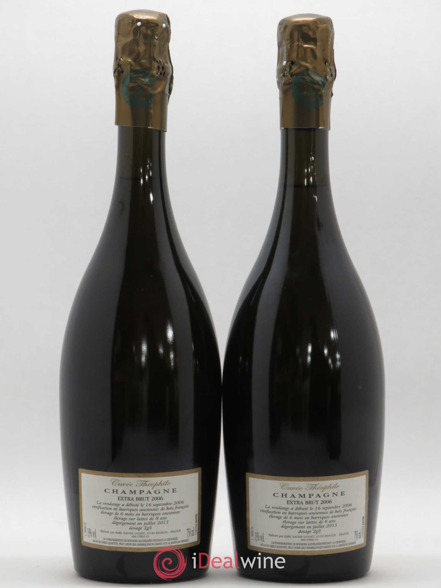 Cuvée Théophile Grand Cru Extra-Brut Vignobles Gonet-Medeville 2006 - Lot de 2 bouteilles - 1