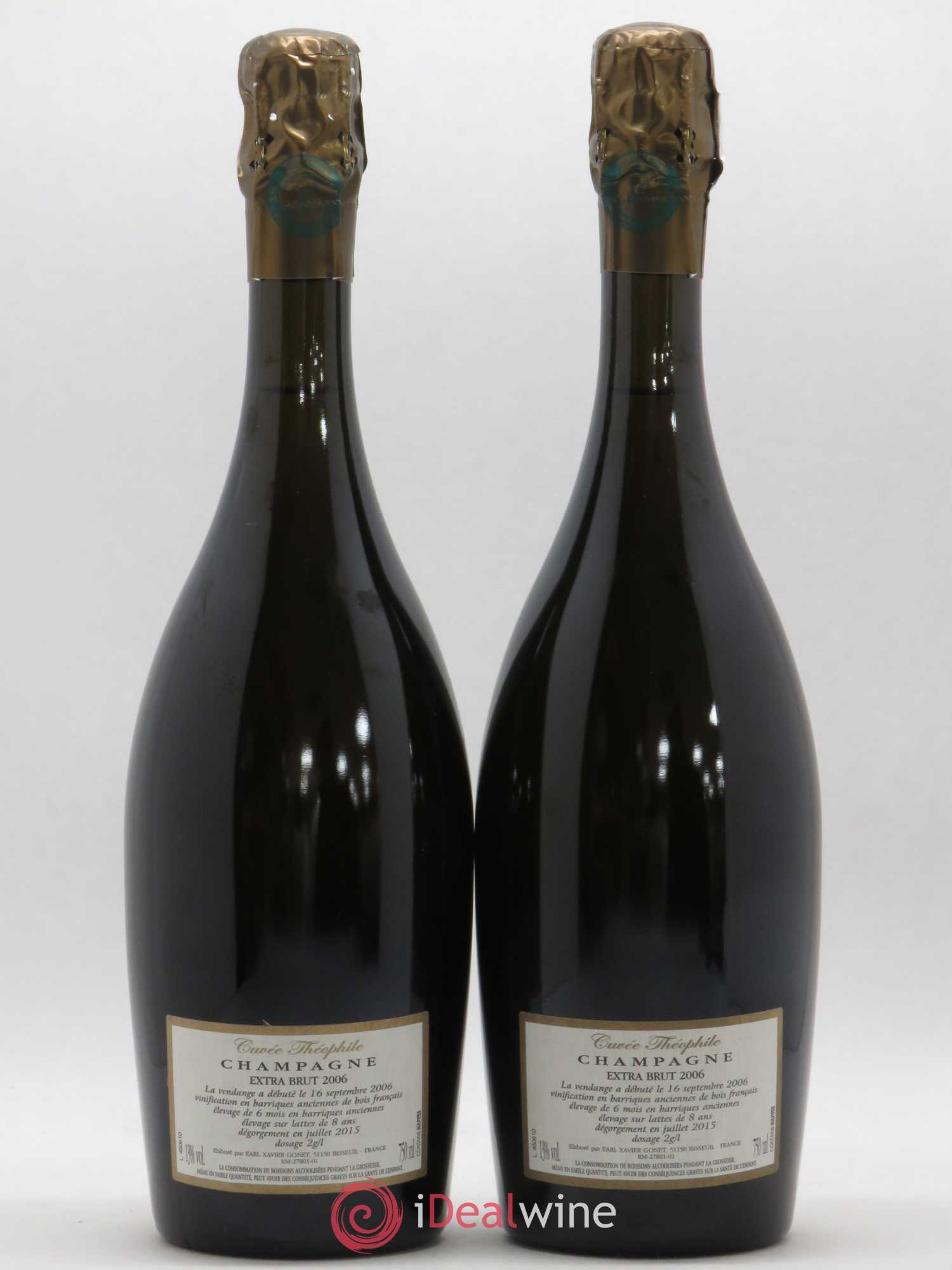 Cuvée Théophile Grand Cru Extra-Brut Vignobles Gonet-Medeville 2006 - Lot de 2 bouteilles - 1