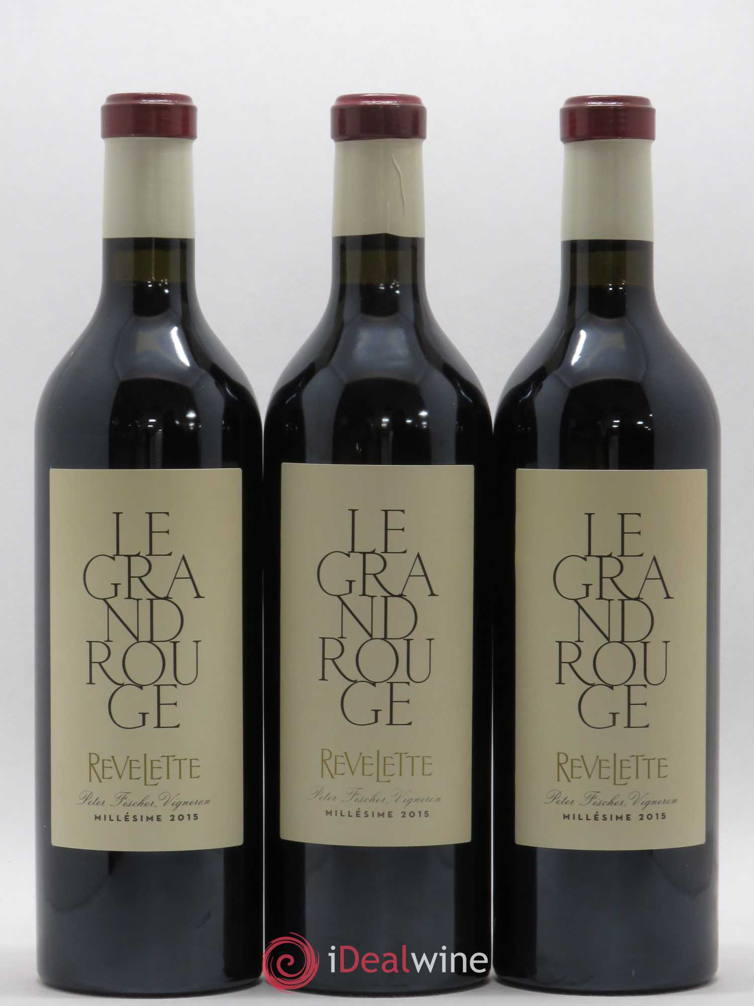 Méditerranée Château Revelette Le Grand Rouge Sandra & Peter Fischer 2015 - Lot de 3 bouteilles - 0