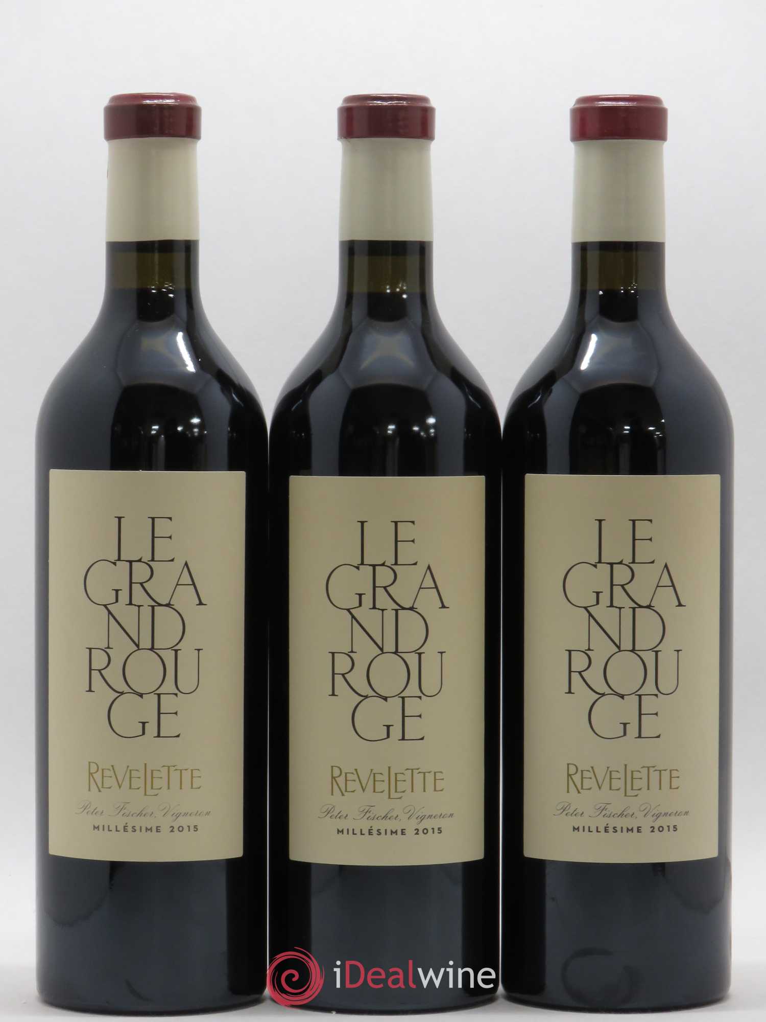 Méditerranée Château Revelette Le Grand Rouge Sandra & Peter Fischer 2015 - Lot de 3 bouteilles - 0