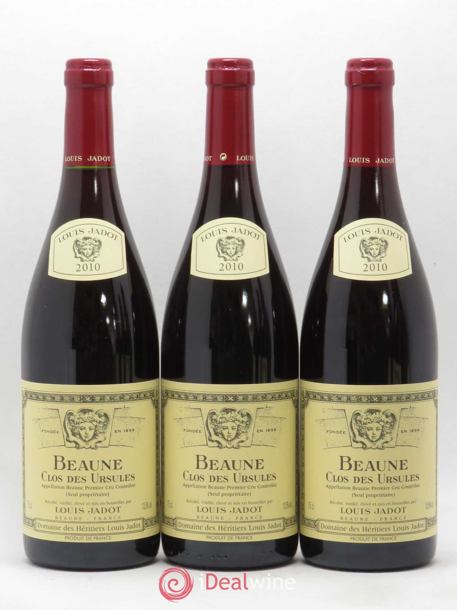 Beaune 1er Cru Clos des Ursules Maison Louis Jadot 2010 - Lot de 3 bouteilles - 0