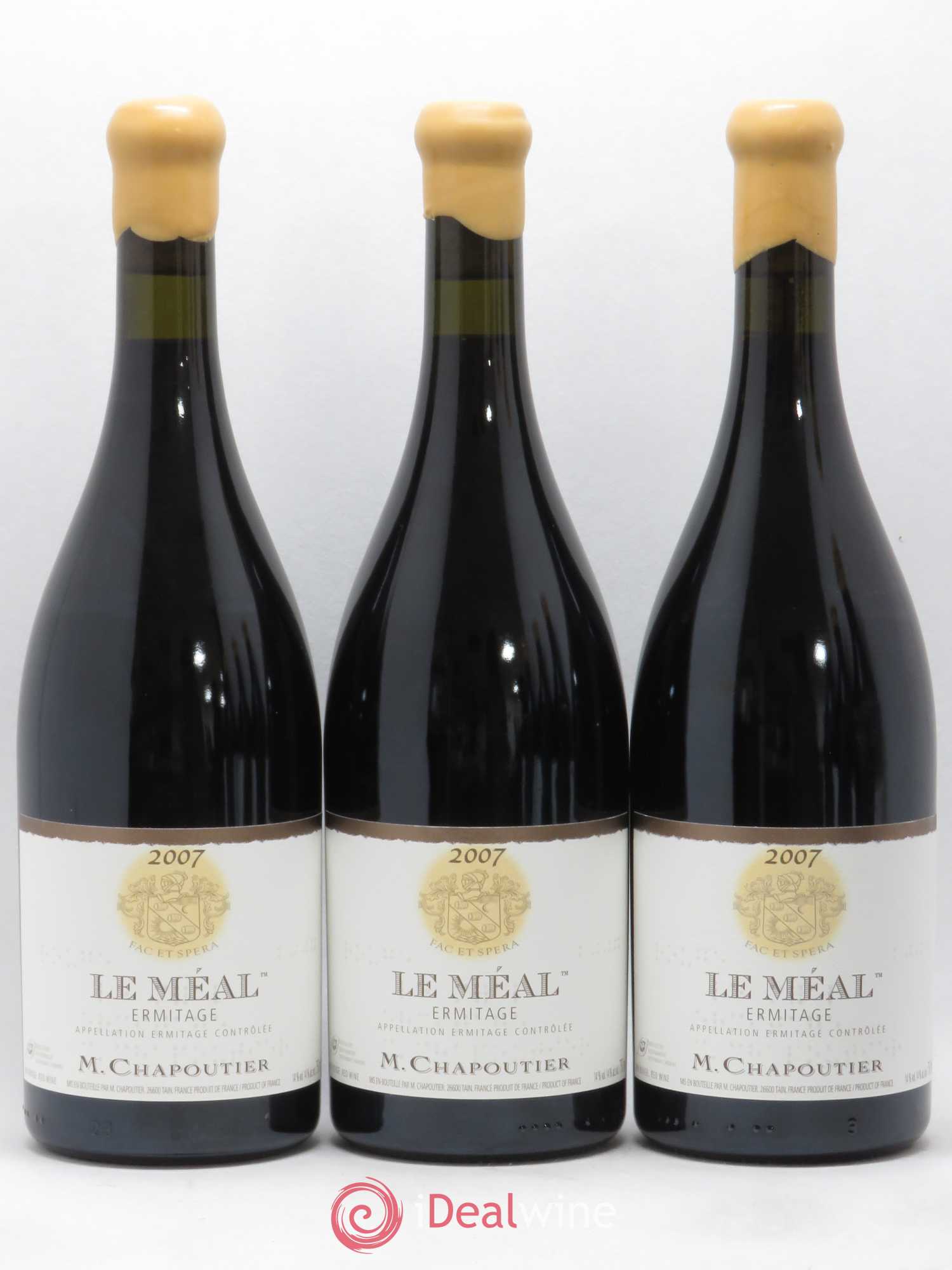 Hermitage Ermitage Le Méal Chapoutier 2007 - Lot de 6 bouteilles - 1
