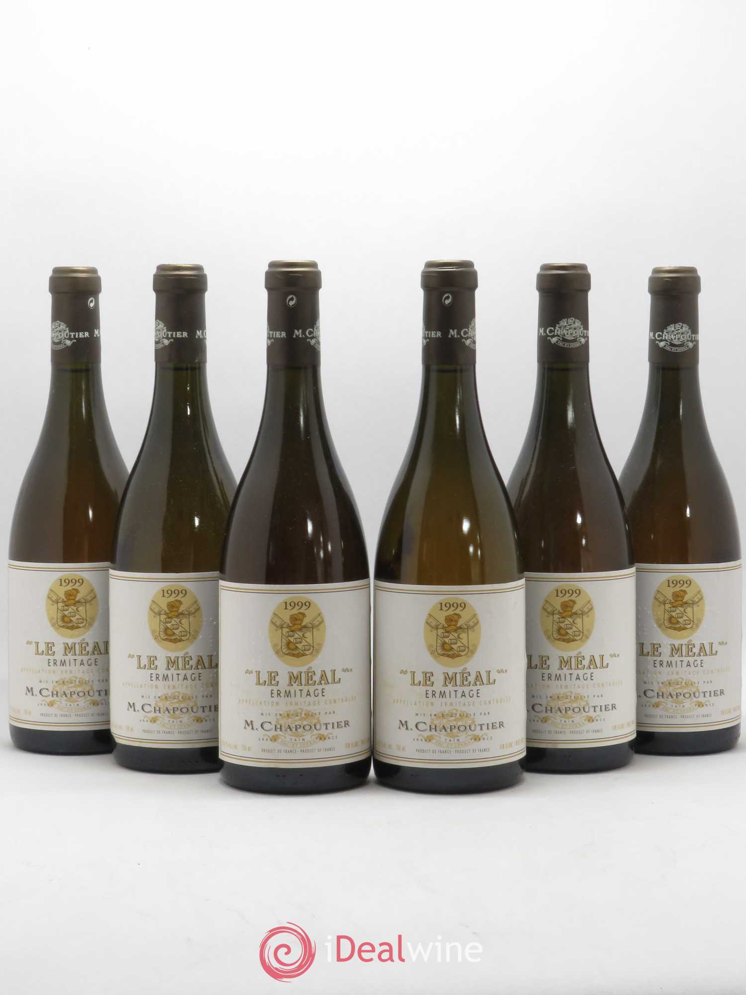 Hermitage Ermitage Le Méal Chapoutier 1999 - Lot de 6 bouteilles - 0