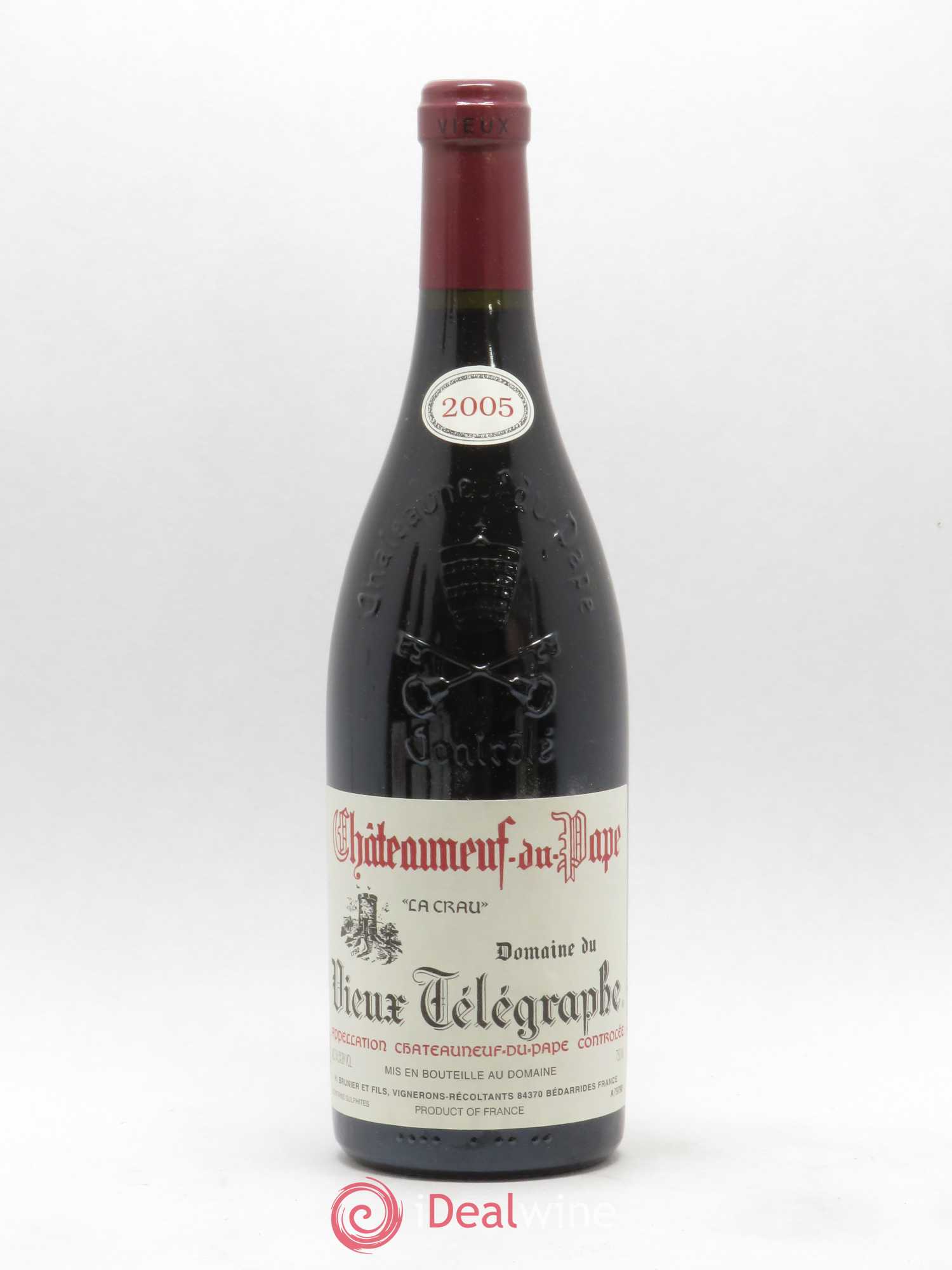 Châteauneuf-du-Pape Vieux Télégraphe (Domaine du) Vignobles Brunier 2005 - Lot de 1 bouteille - 0