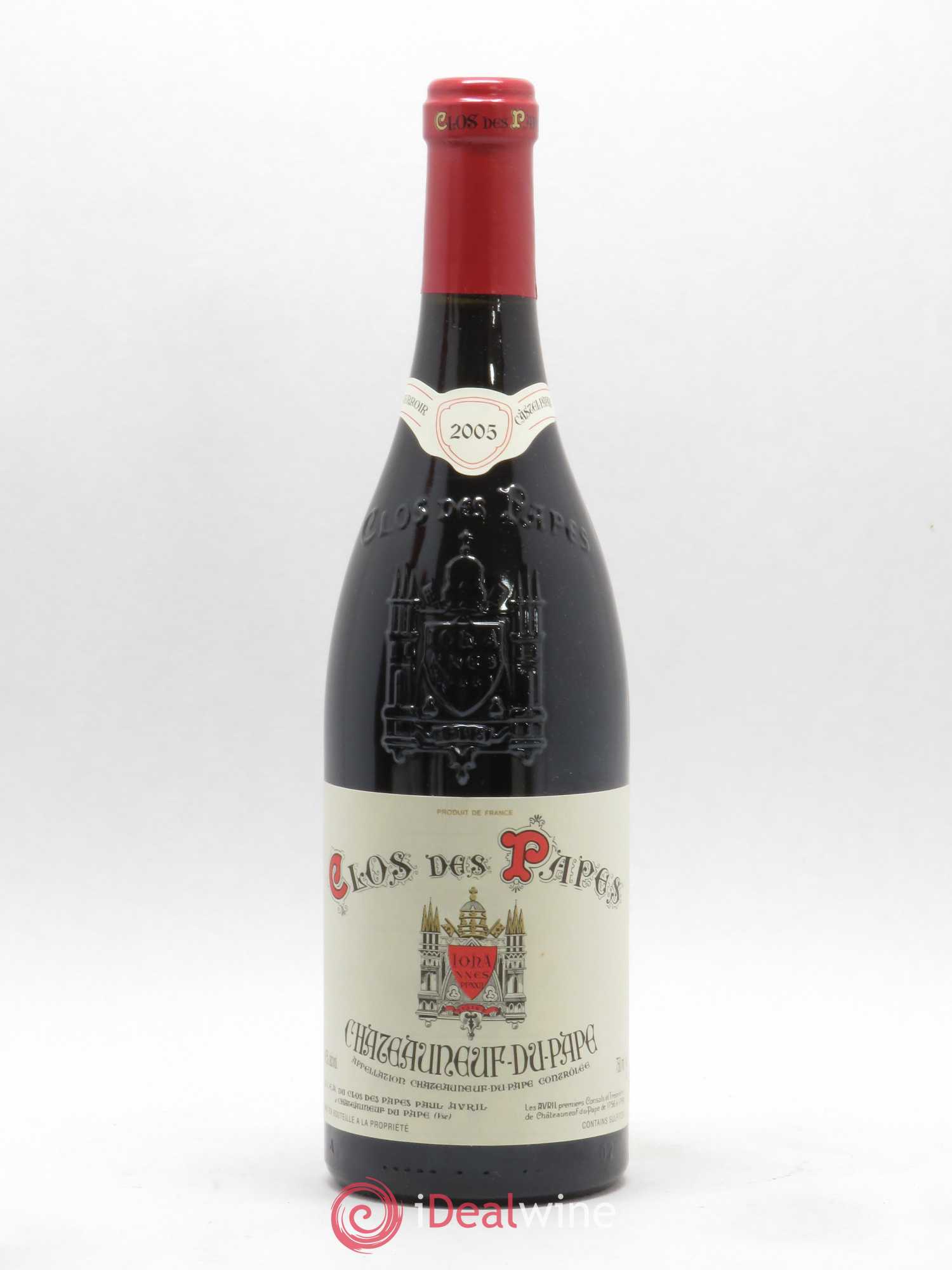 Châteauneuf-du-Pape Clos des Papes - Paul Avril 2005 - Lot de 1 bouteille - 0