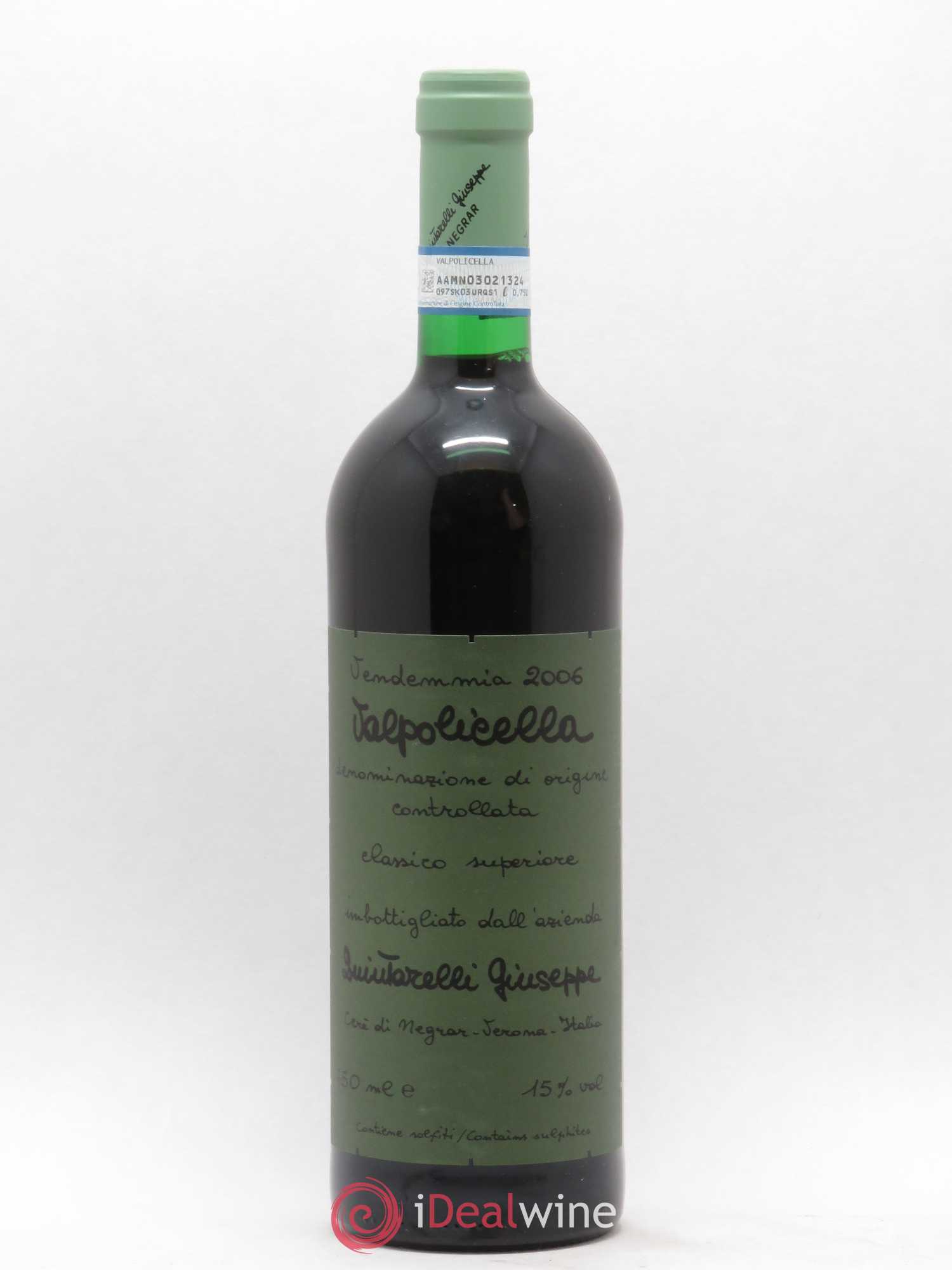 Valpolicella Classico Superiore Giuseppe Quintarelli 2006 - Lot de 1 bouteille - 0