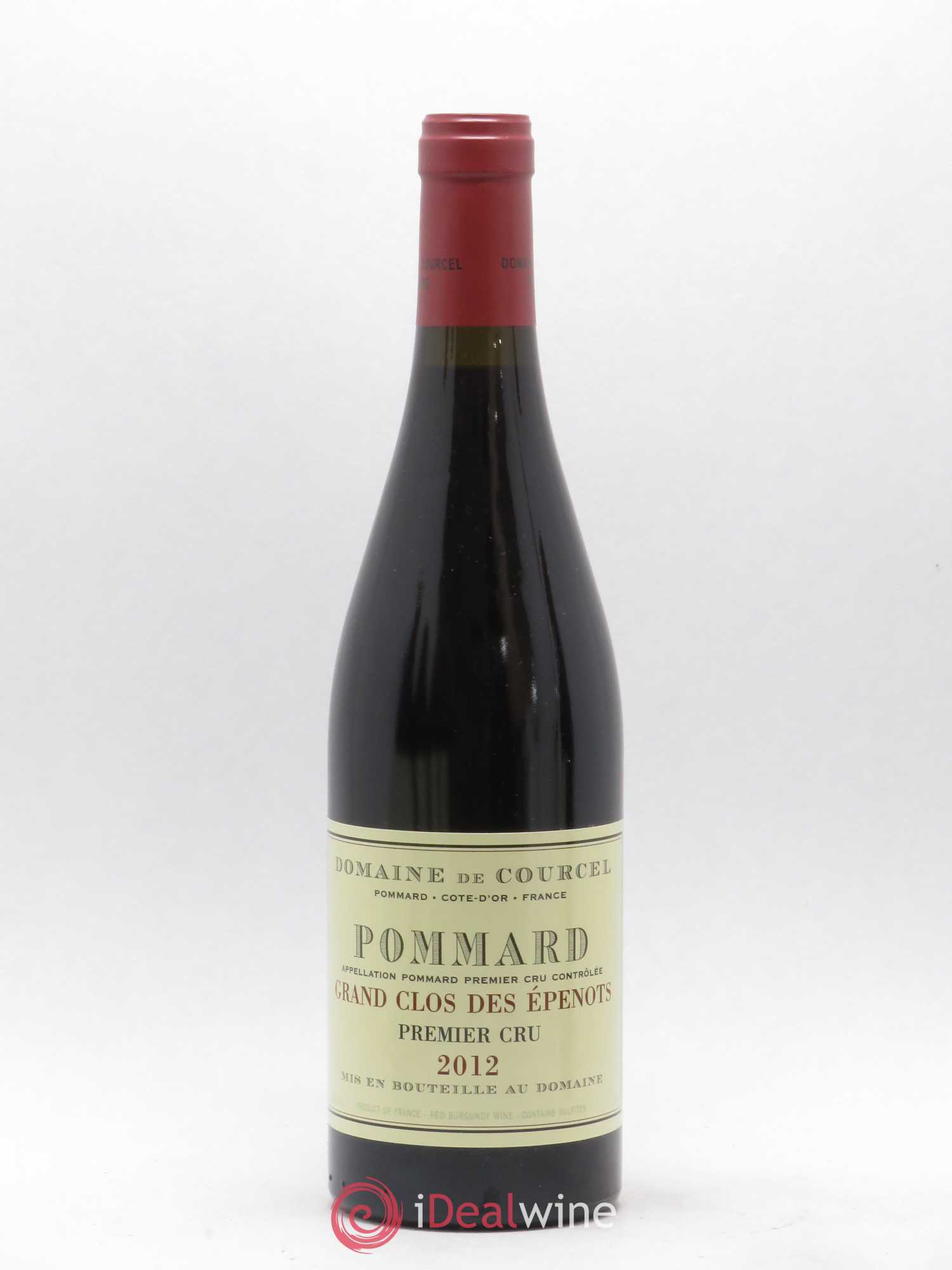 Pommard 1er Cru Grand Clos des Epenots de Courcel (Domaine) 2012 - Lot de 1 bouteille - 0
