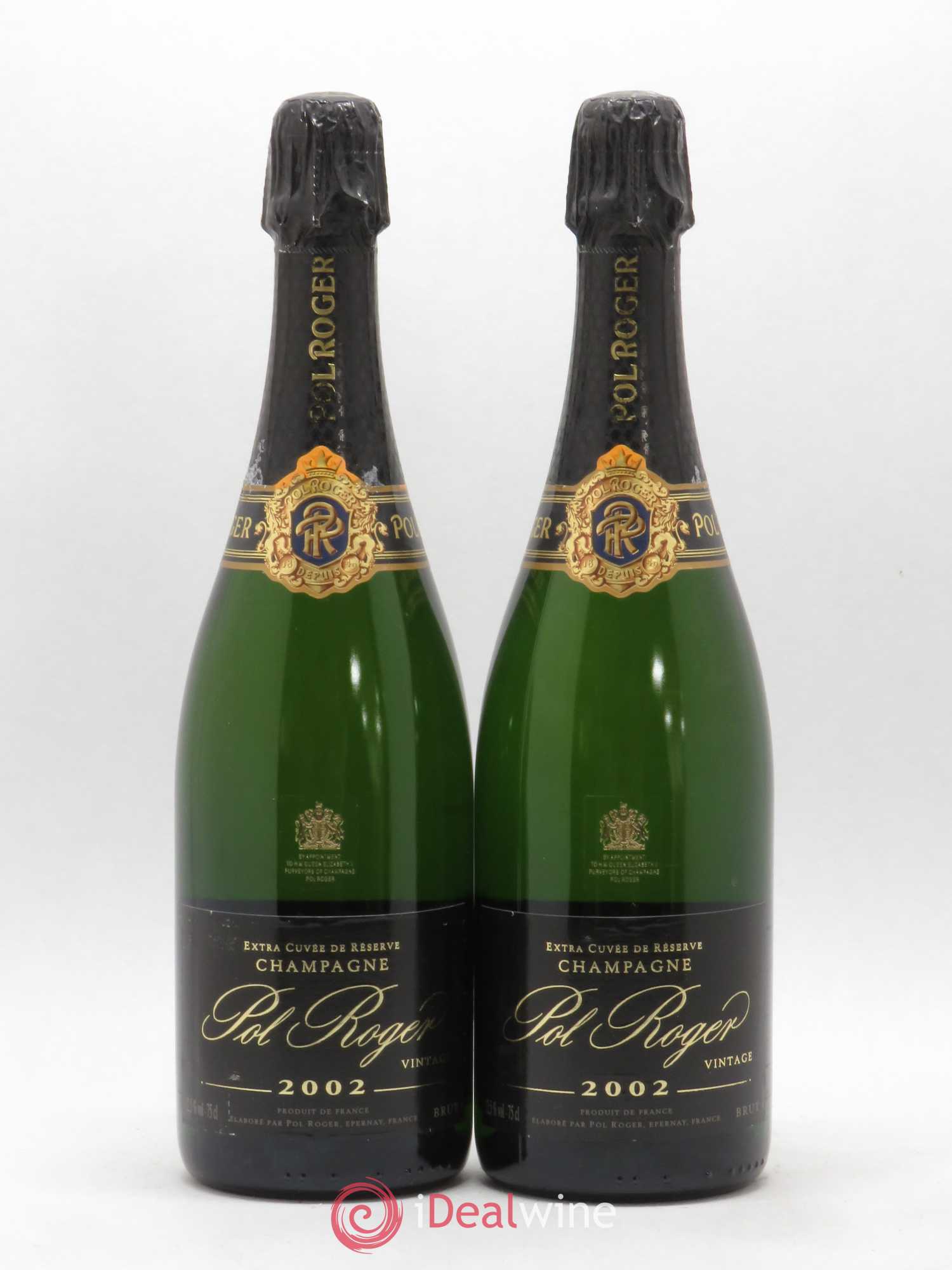 Brut Vintage Pol Roger Extra Cuvée de Réserve 2002 - Lot de 2 bouteilles - 0