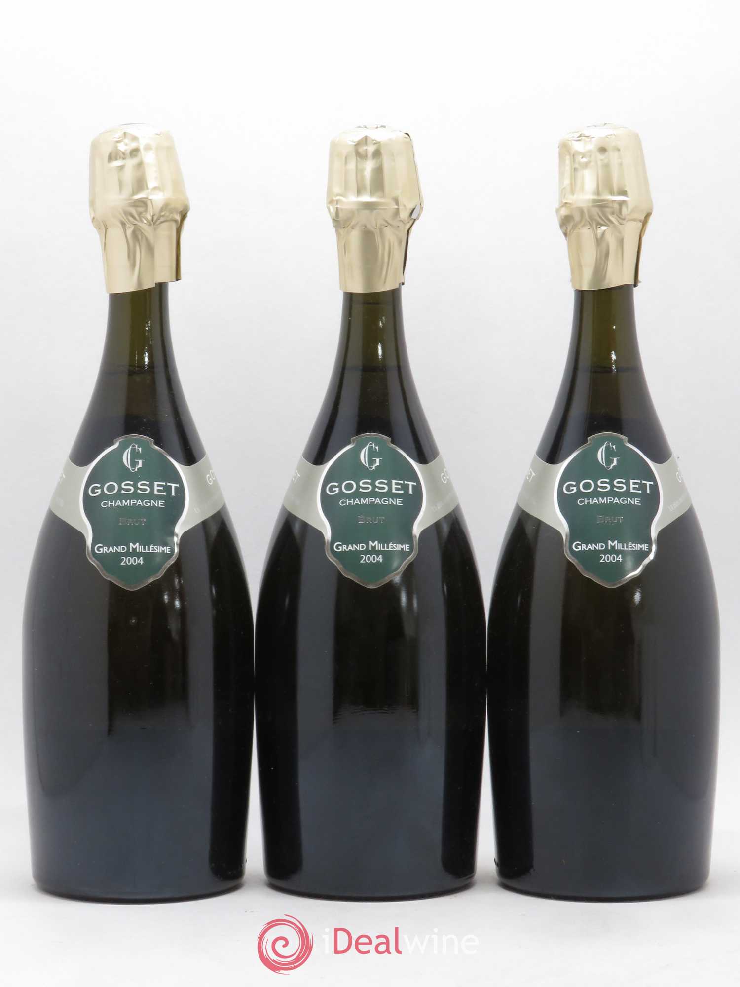 Champagne Brut Grand Millésime Gosset 2004 - Posten von 3 Flaschen - 0