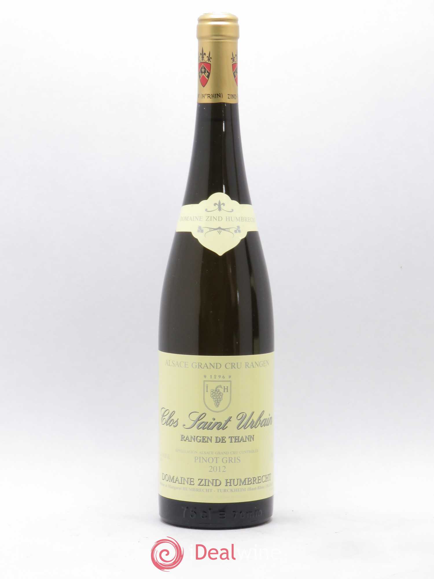 Alsace Pinot Gris Grand Cru Rangen de Thann Clos Saint-Urbain Zind-Humbrecht (Domaine) 2012 - Lot de 1 bouteille - 0