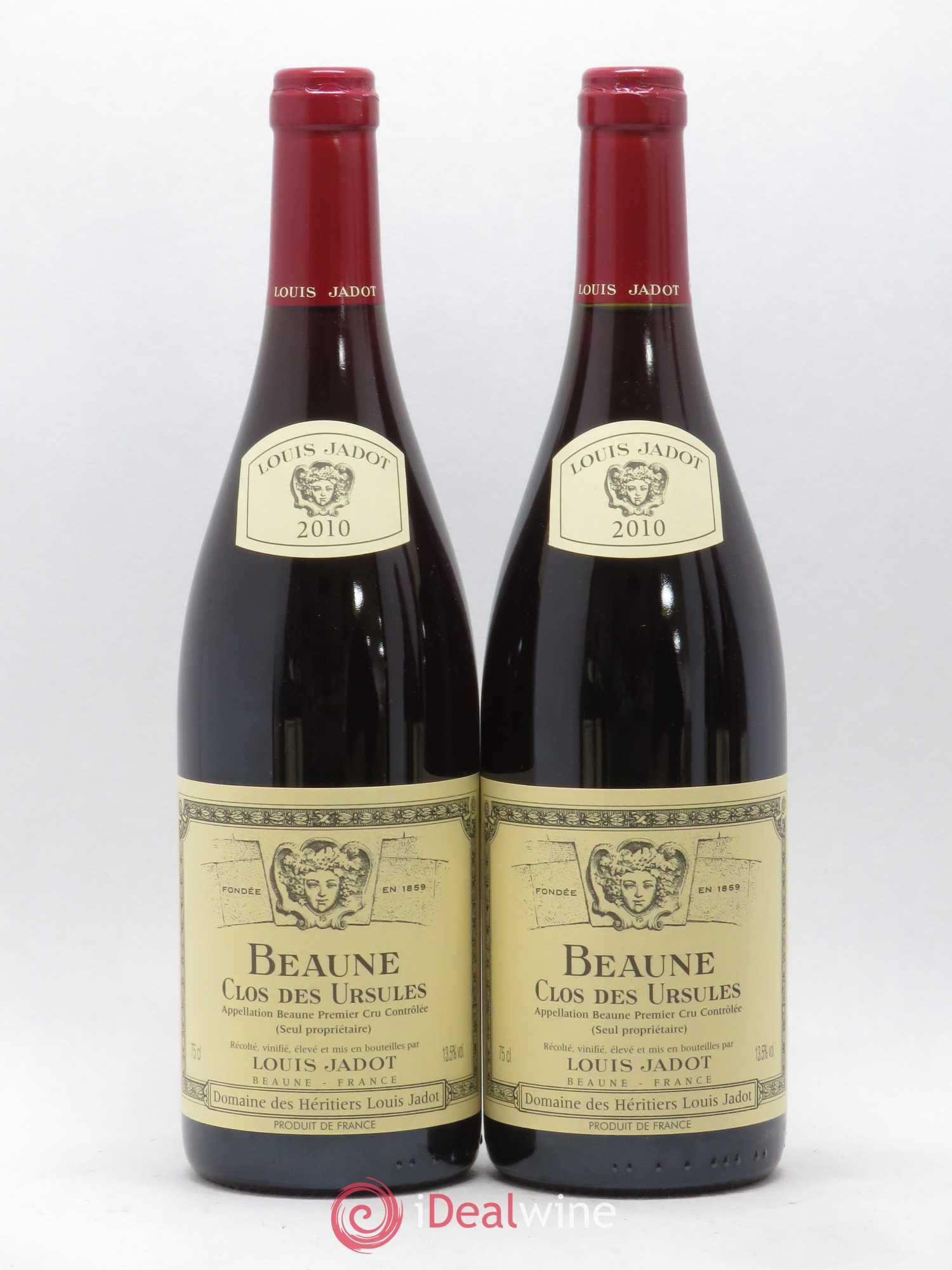 Beaune 1er Cru Clos des Ursules Maison Louis Jadot 2010 - Lot de 2 bouteilles - 0