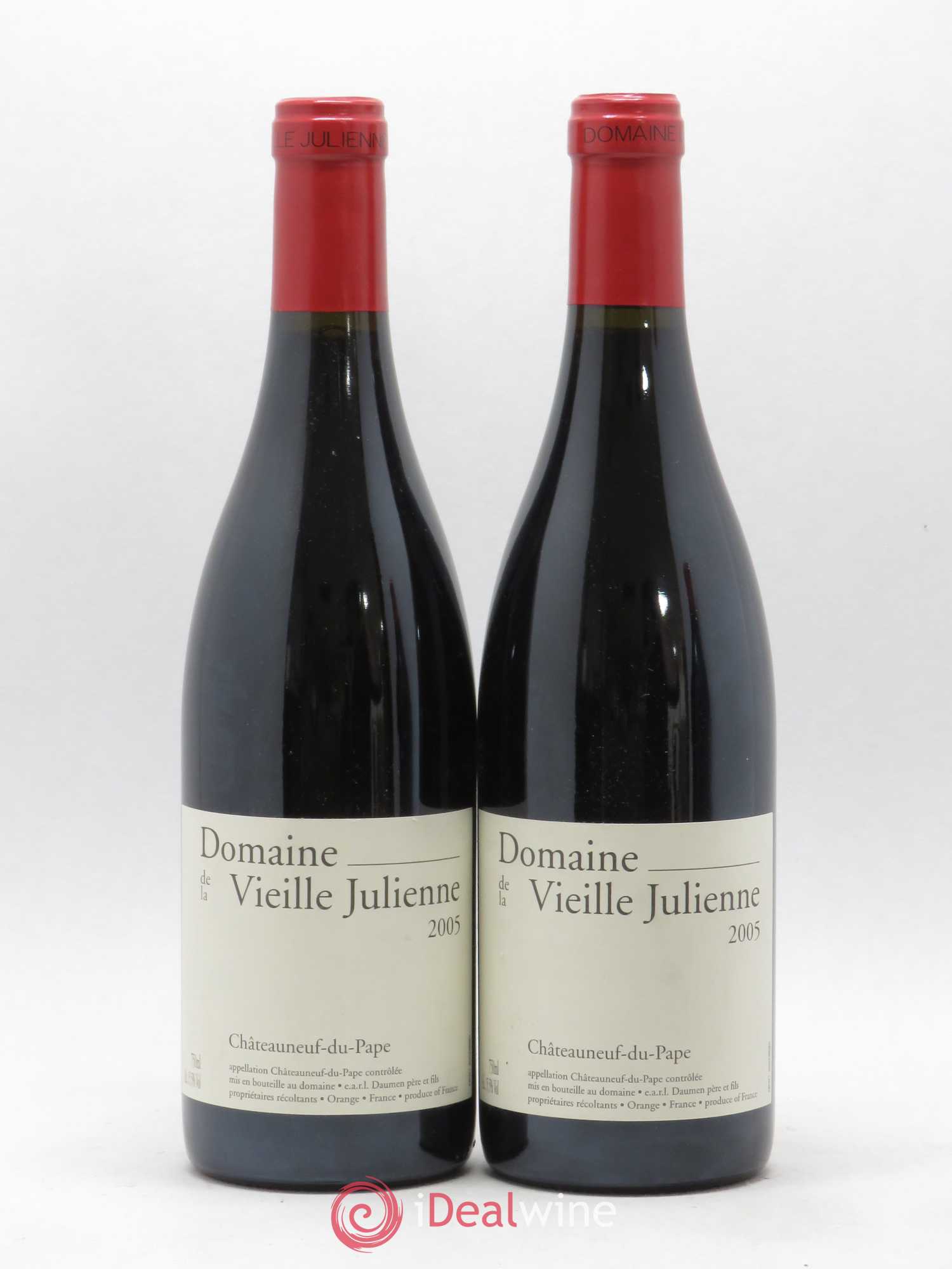 Châteauneuf-du-Pape Vieille Julienne (Domaine de la) Jean-Paul Daumen 2005 - Lot de 2 bouteilles - 0