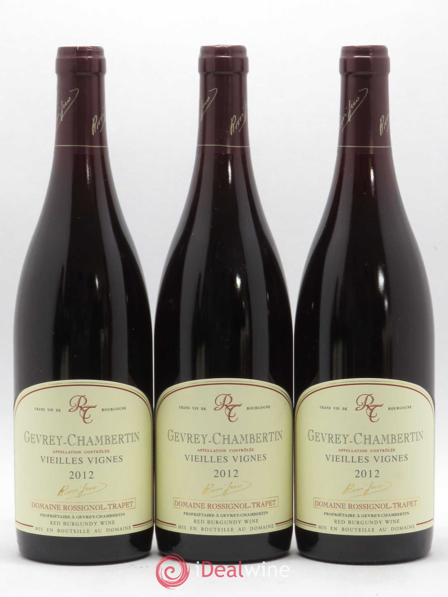 Gevrey-Chambertin Vieilles vignes Rossignol-Trapet (Domaine) 2012 - Lot de 3 bouteilles - 0