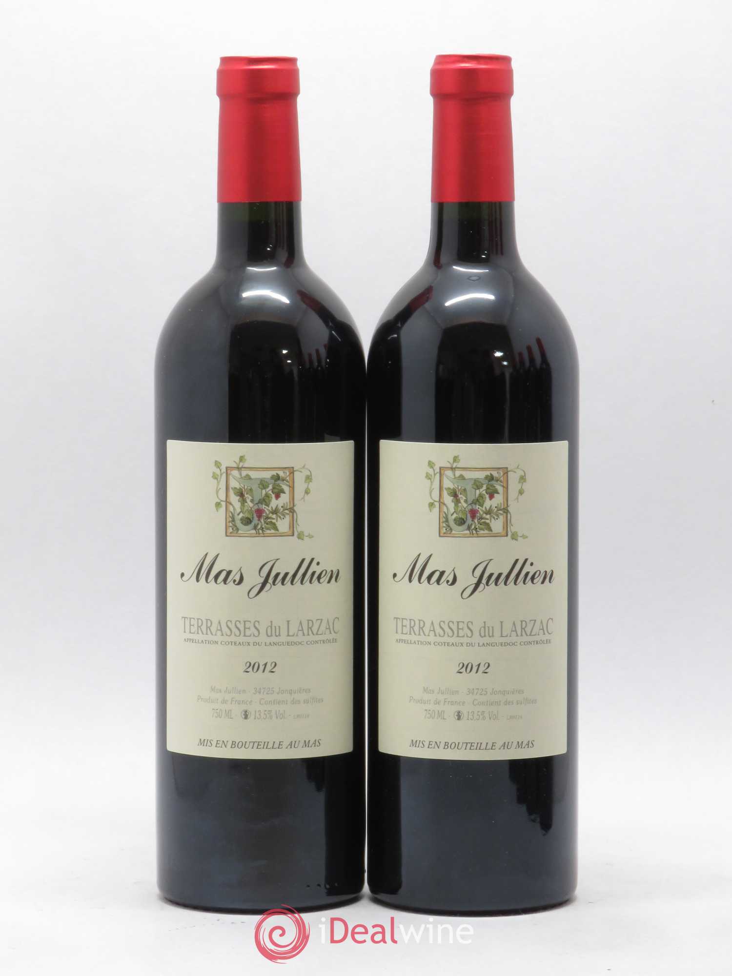 Terrasses du Larzac Mas Jullien Olivier Jullien 2012 - Lot de 2 bouteilles - 0