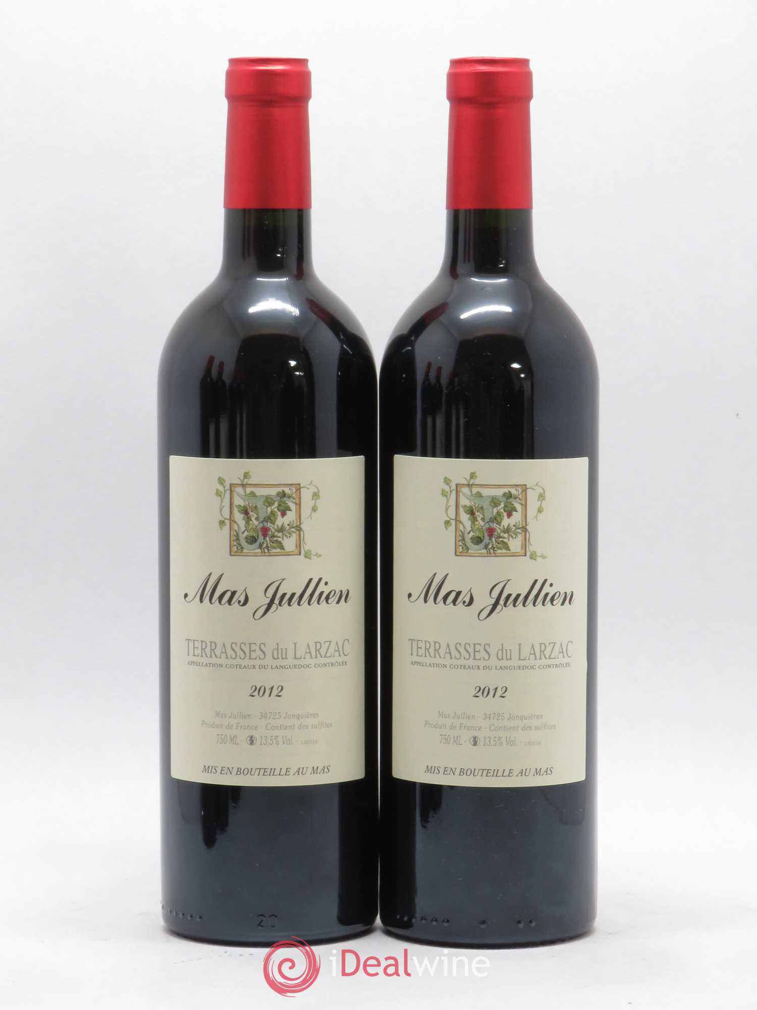 Terrasses du Larzac Mas Jullien Olivier Jullien 2012 - Lot de 2 bouteilles - 0