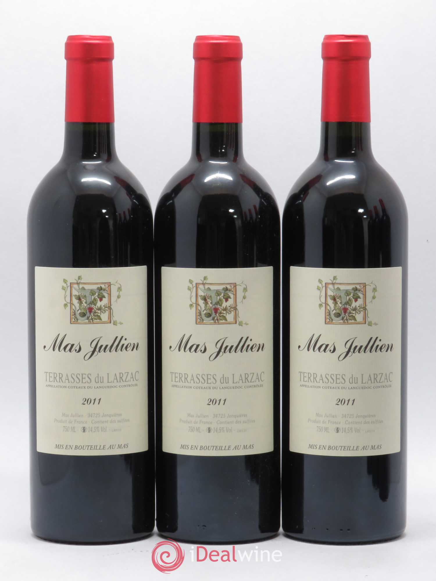 Terrasses du Larzac Mas Jullien Olivier Jullien 2011 - Lot de 3 bouteilles - 0