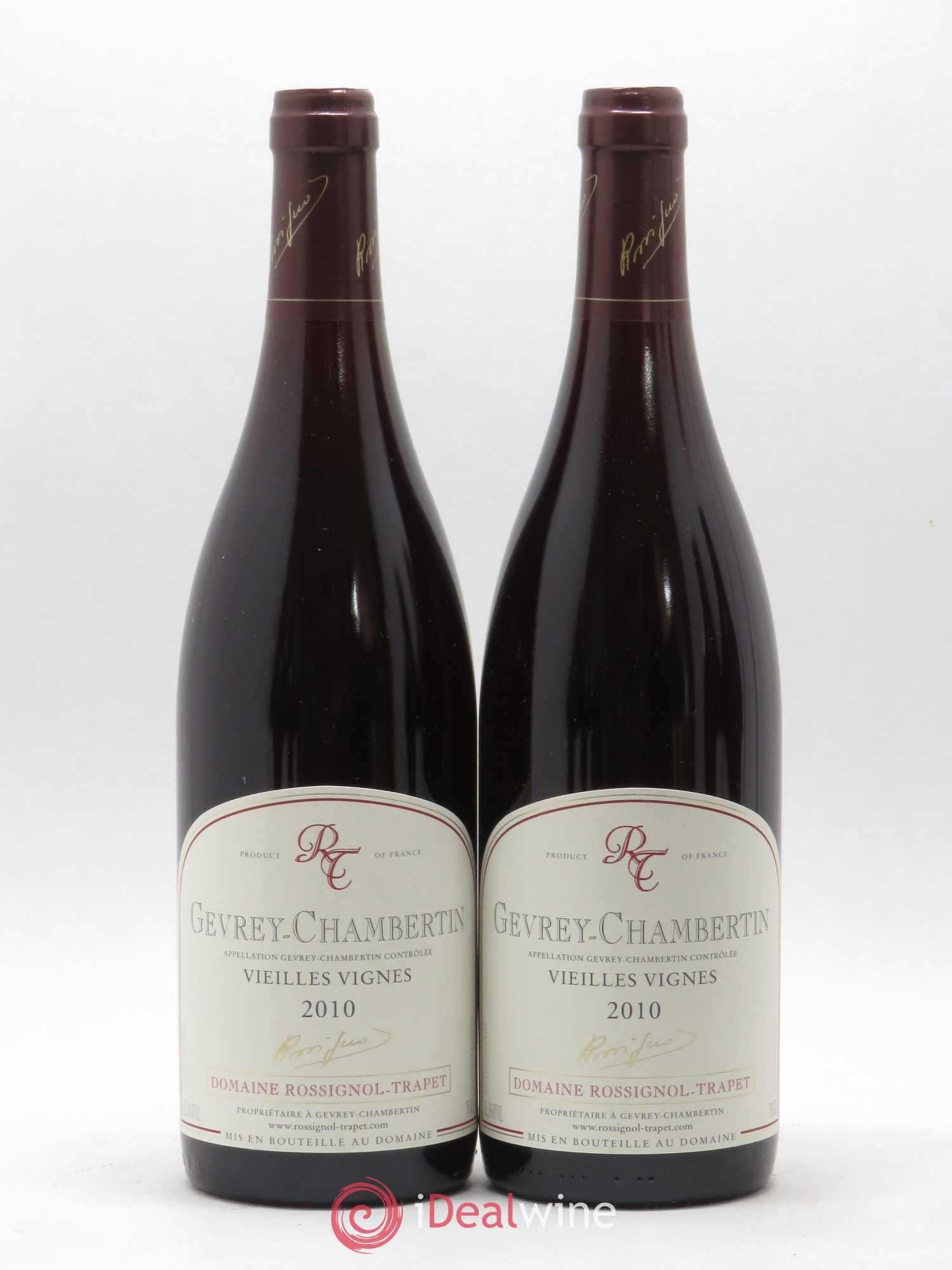 Gevrey-Chambertin Vieilles vignes Rossignol-Trapet (Domaine) 2010 - Lot de 2 bouteilles - 0