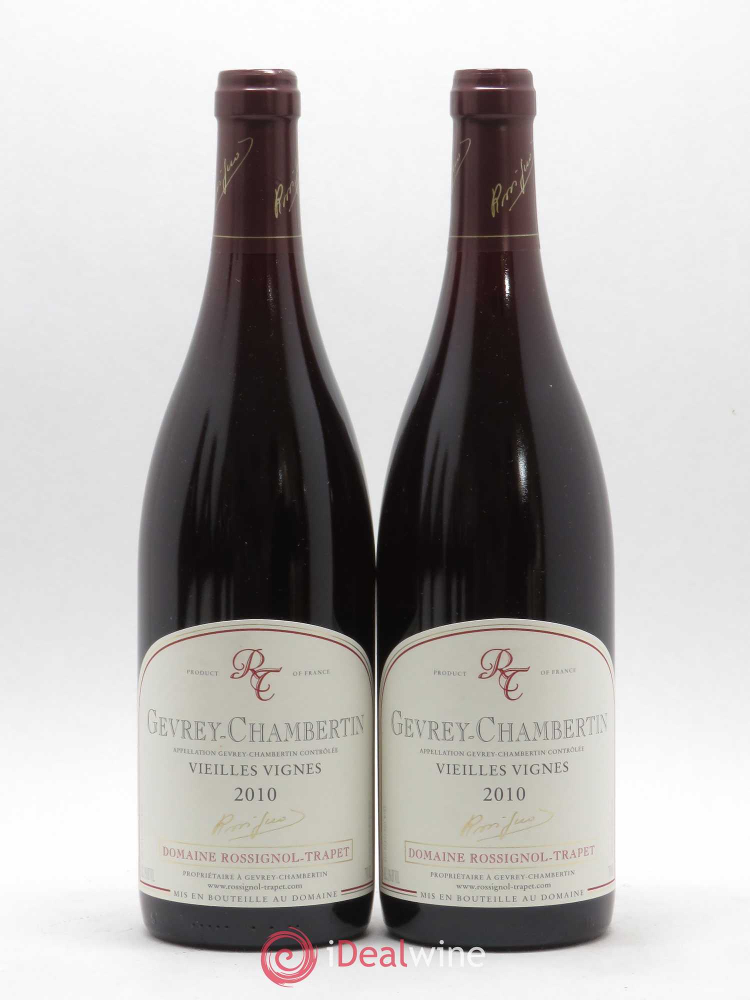 Gevrey-Chambertin Vieilles vignes Rossignol-Trapet (Domaine) 2010 - Lot de 2 bouteilles - 0