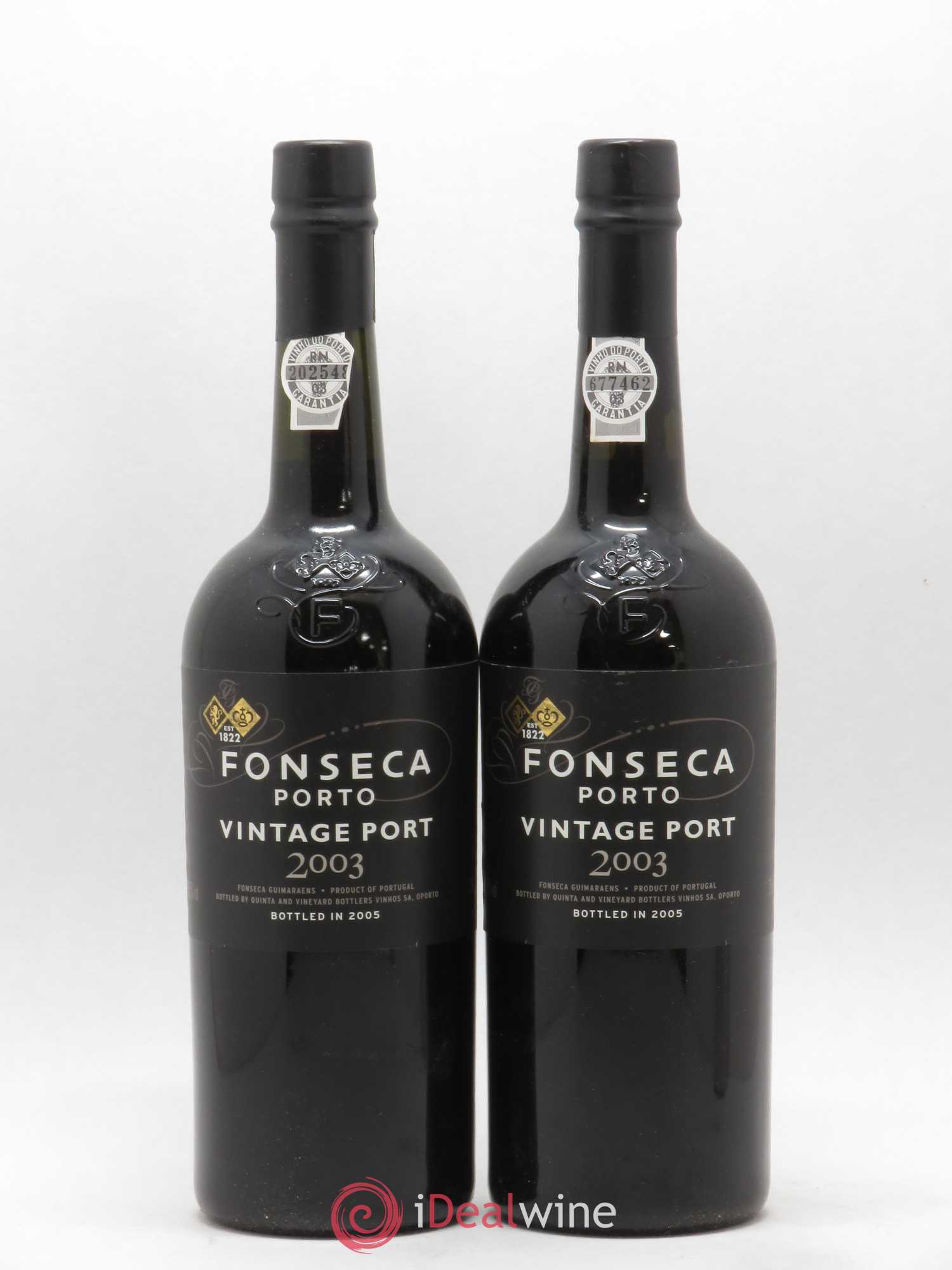 Porto Fonseca Vintage 2003 - Lot de 2 bouteilles - 0