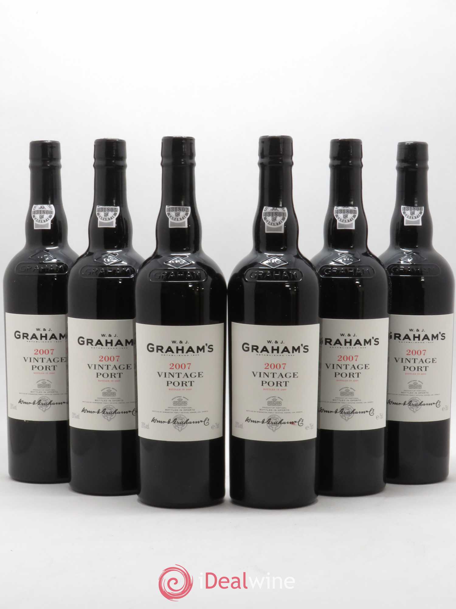 Porto W&J Graham' Vintage 2007 - Lot de 6 bouteilles - 0