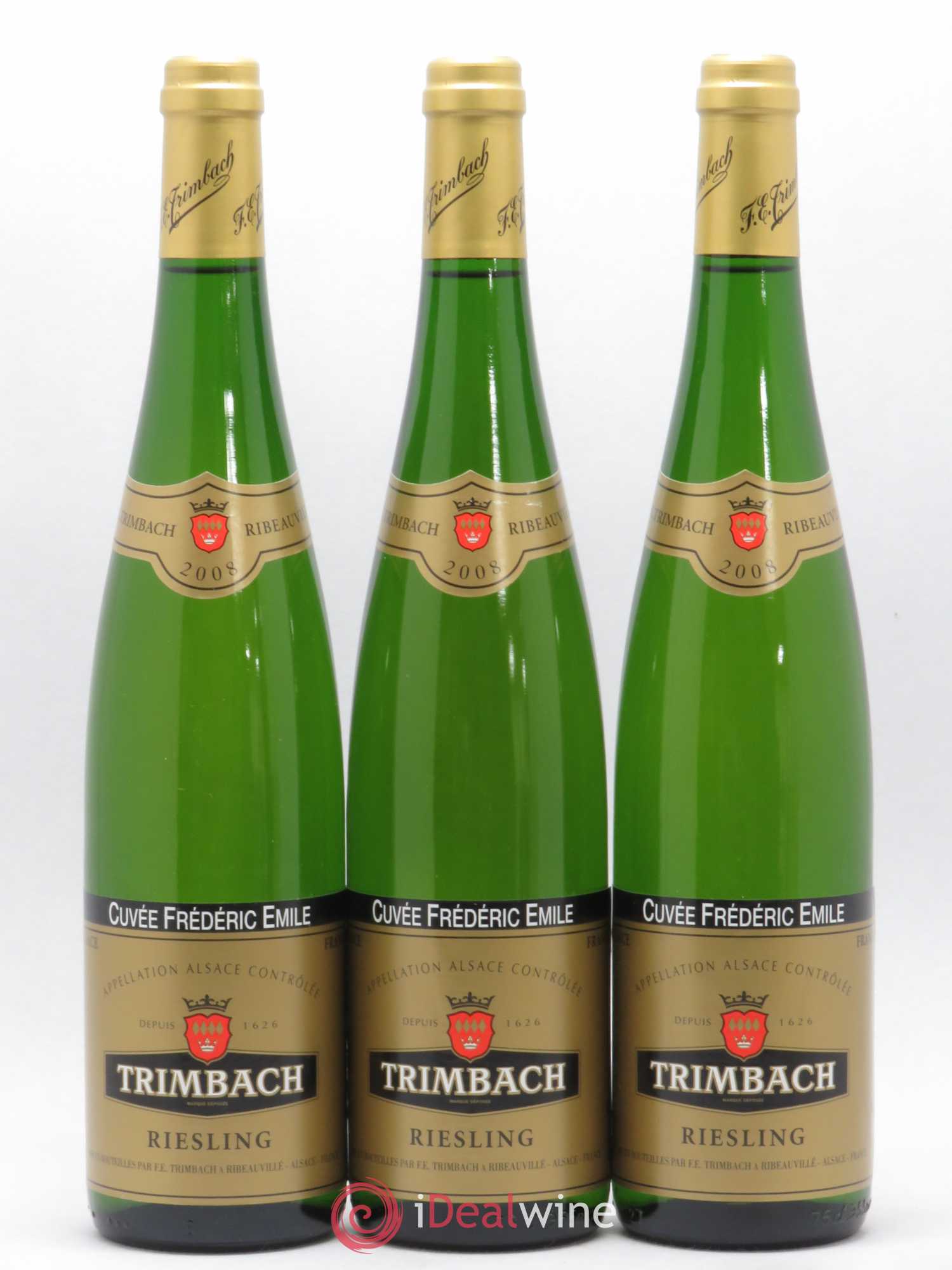 Alsace Riesling Cuvée Frédéric Emile Trimbach (Domaine) 2008 - Lot de 3 bouteilles - 0