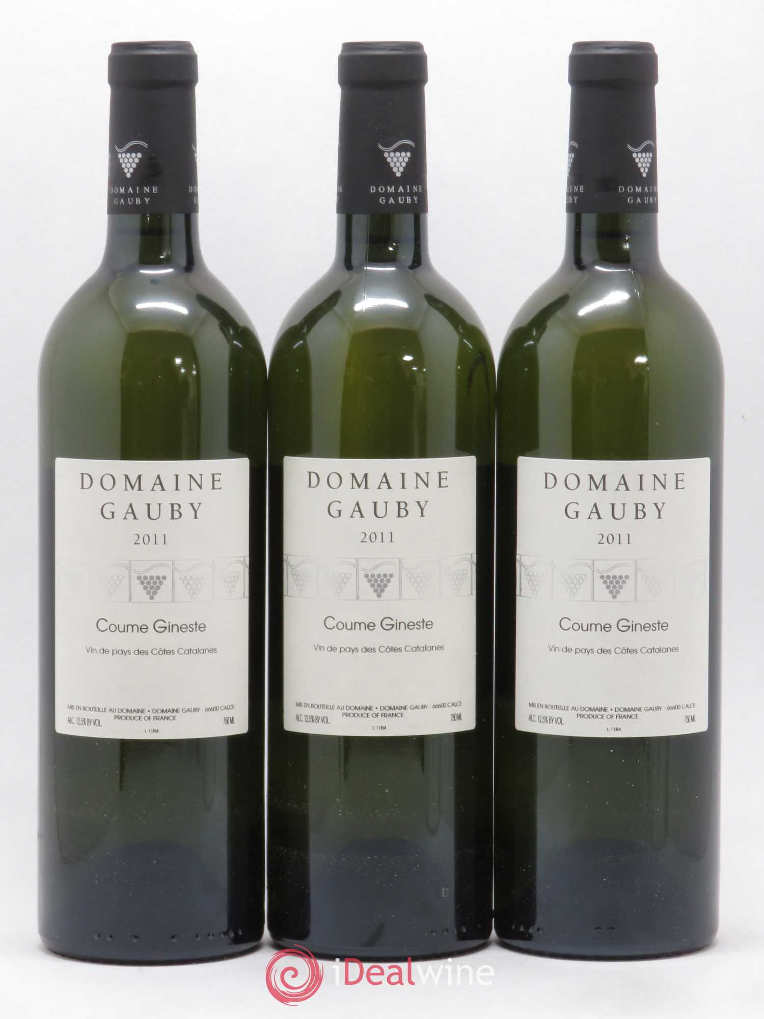 Côtes Catalanes Coume Gineste Gauby (Domaine) 2011 - Lot de 3 bouteilles - 0