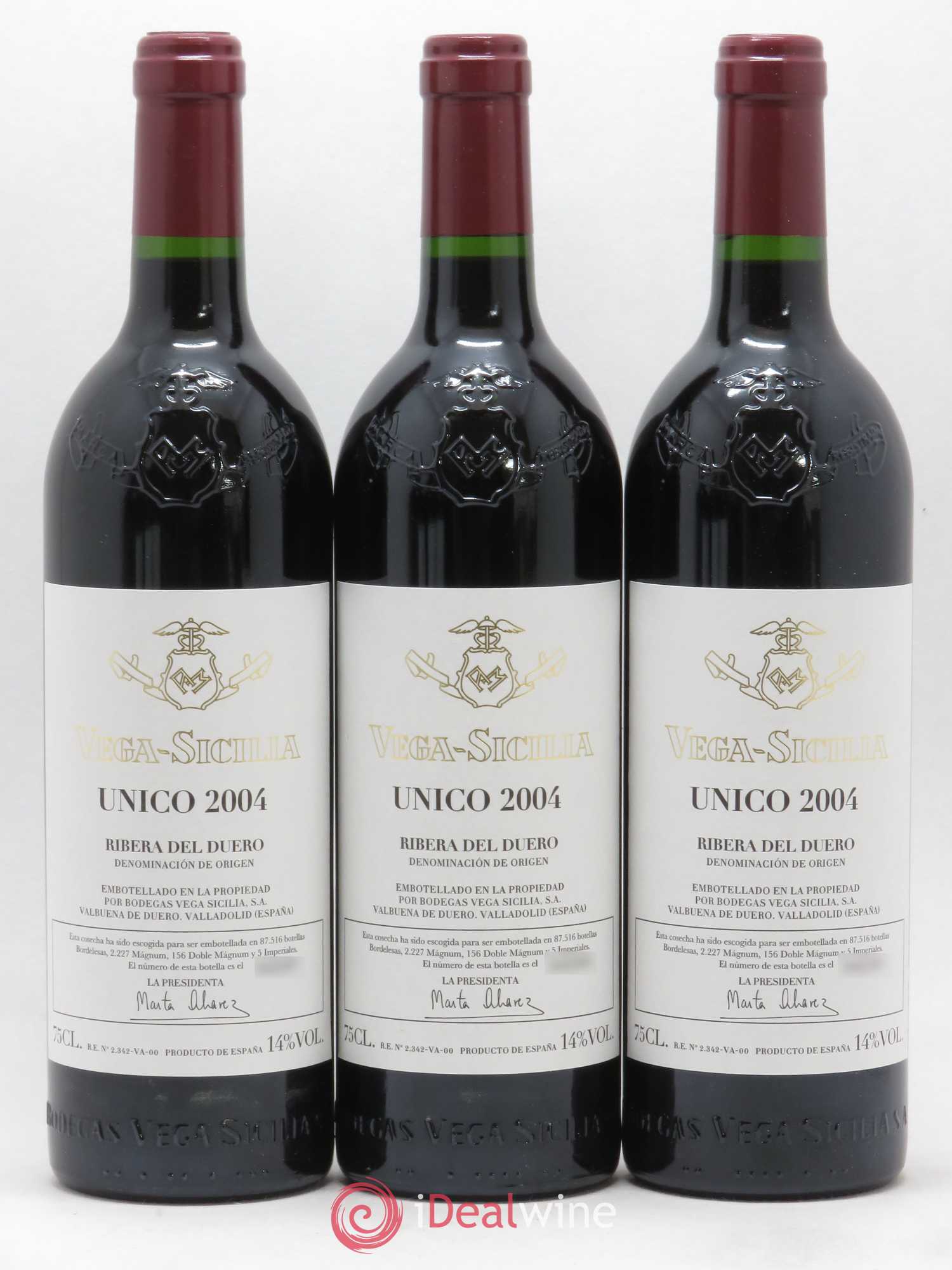 Ribera Del Duero DO Vega Sicilia Unico Famille Alvarez 2004 - Lot de 6 bouteilles - 3