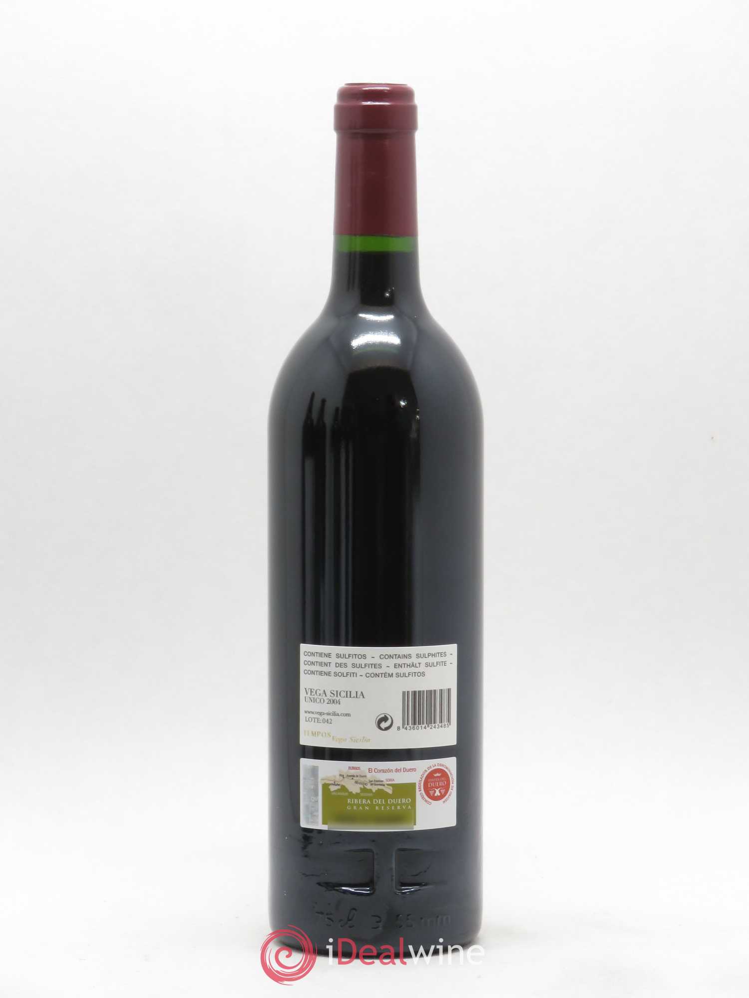 Ribera Del Duero DO Vega Sicilia Unico Famille Alvarez 2004 - Lot de 1 bouteille - 1