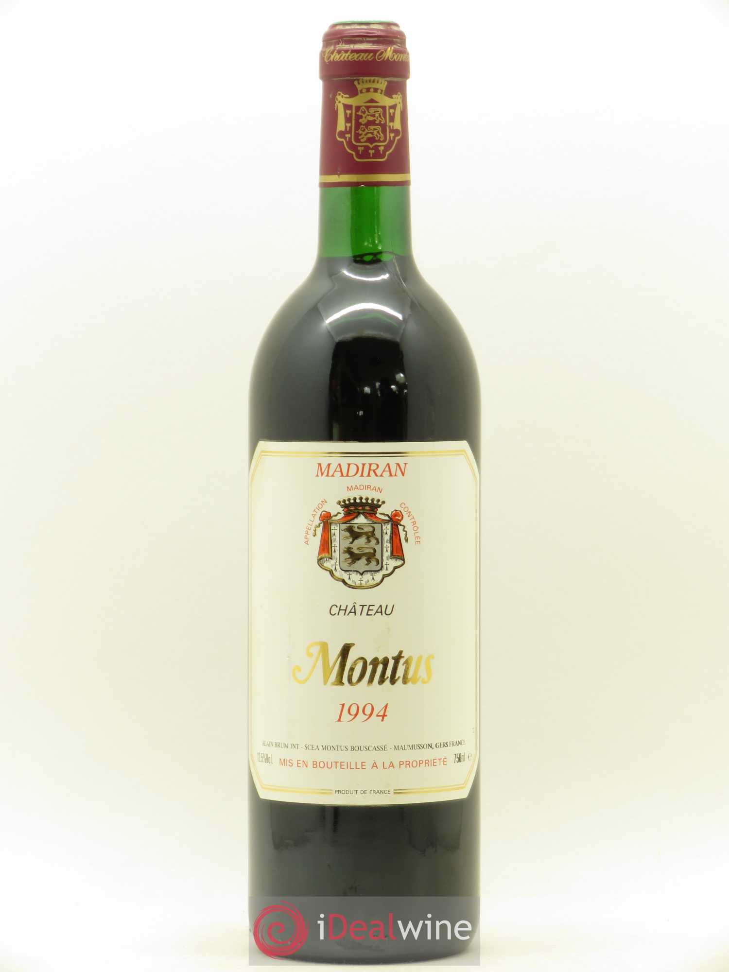 Madiran Château Montus Alain Brumont 1994 - Lot de 1 bouteille - 0