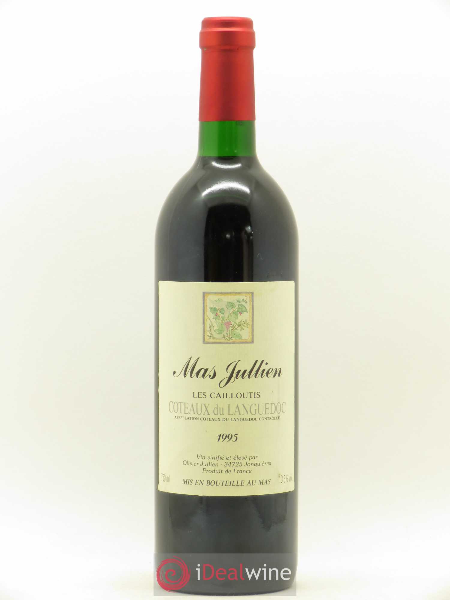 Coteaux du Languedoc Mas Jullien Les Cailloutis Olivier Jullien 1995 - Lot de 1 bouteille - 0